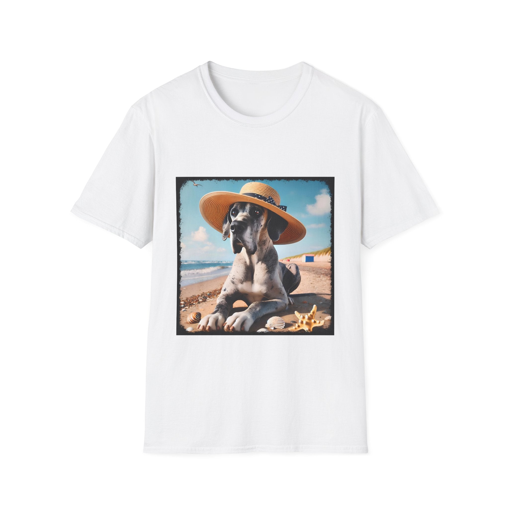 Great Dane Seaside Sass | Unisex Dog T-Shirt