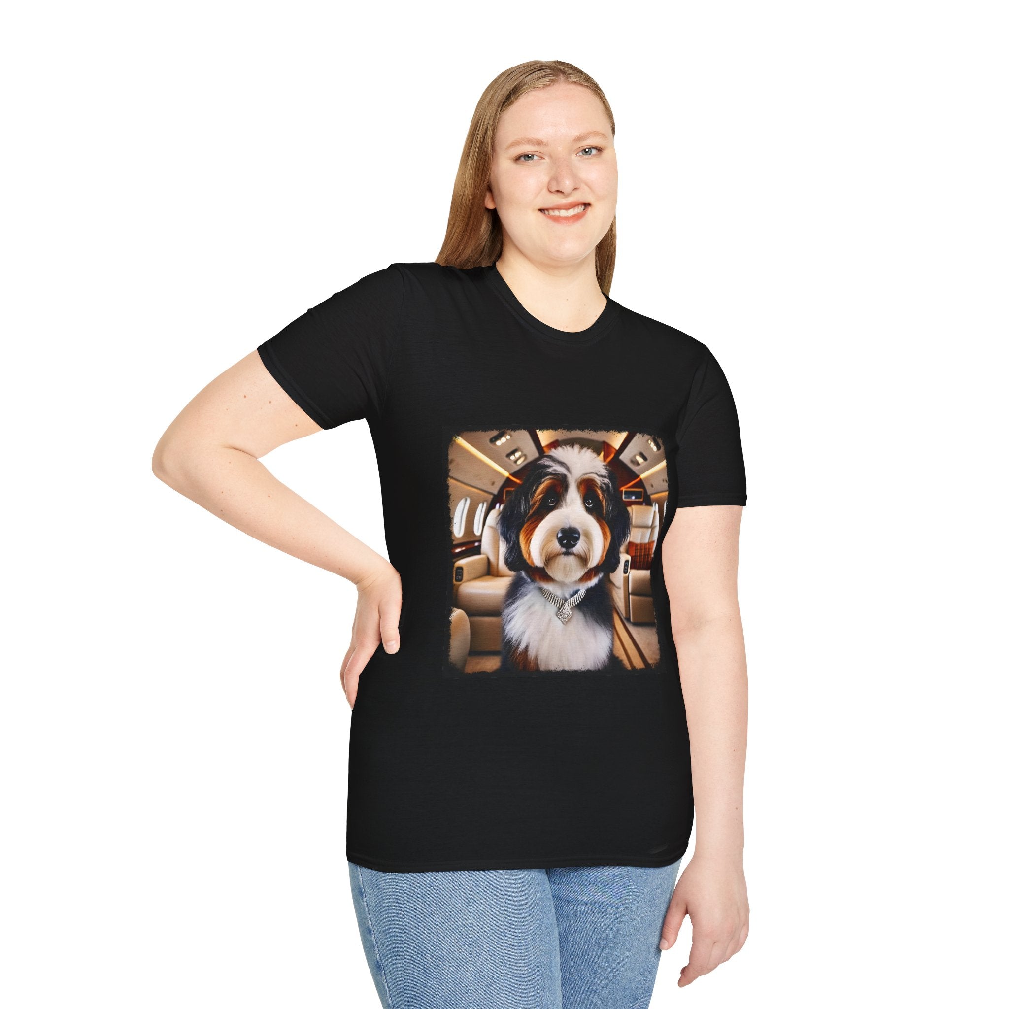 Bernedoodle Jet Setter | Unisex Dog T-Shirt