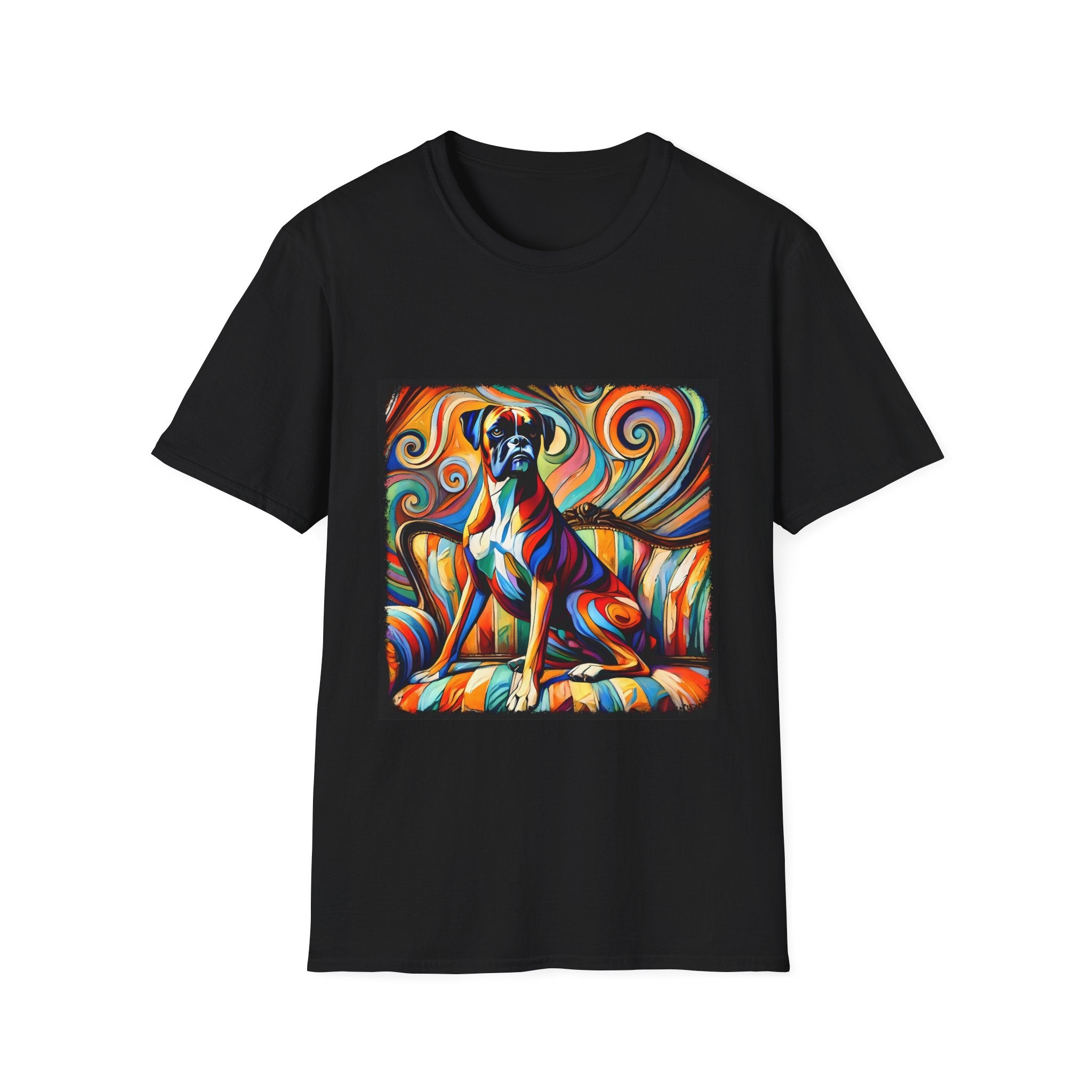 Boxer Mutilcolor Swirl | Unisex Dog T-Shirt