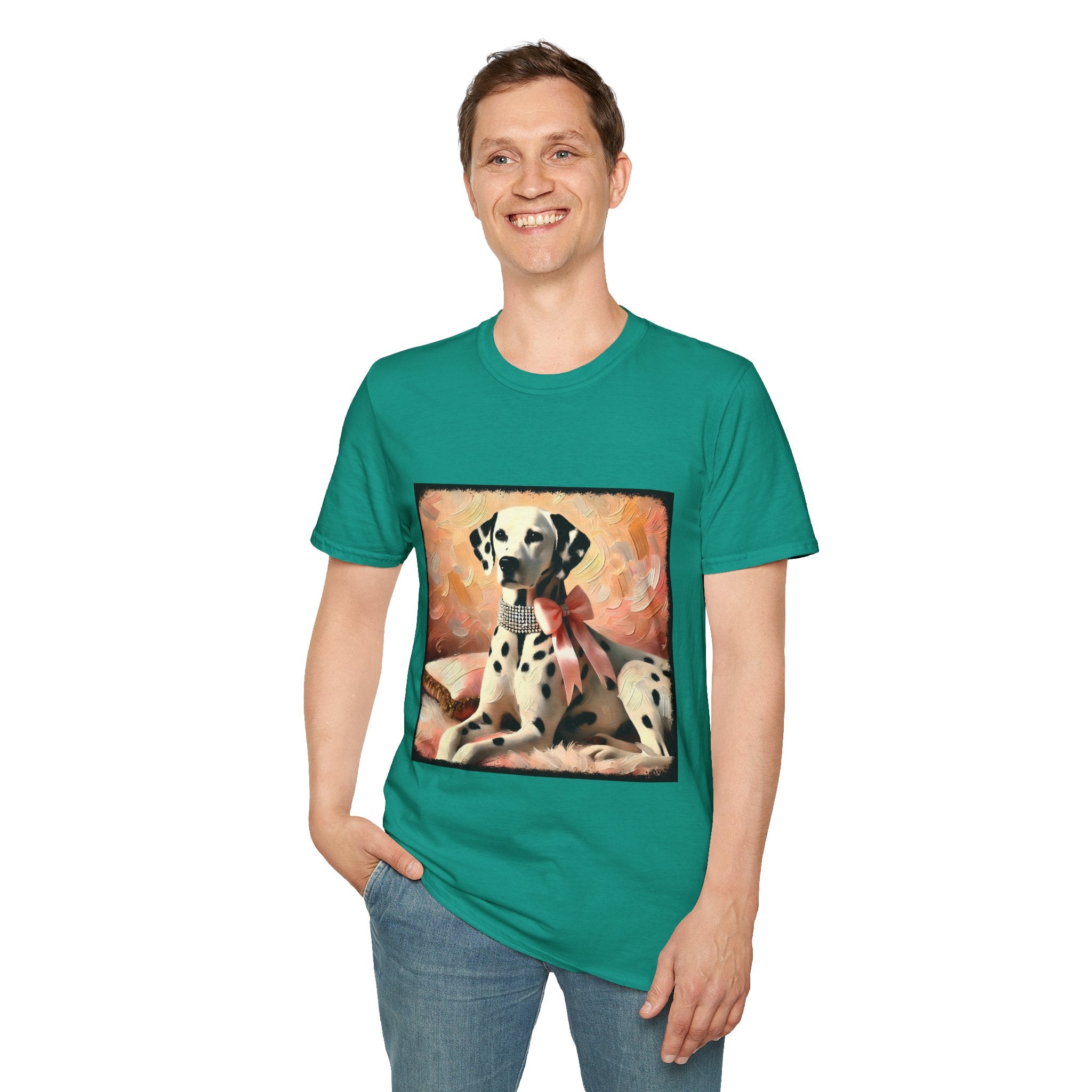 Dalmatian Diamond Bow Classic | Unisex Dog T-Shirt