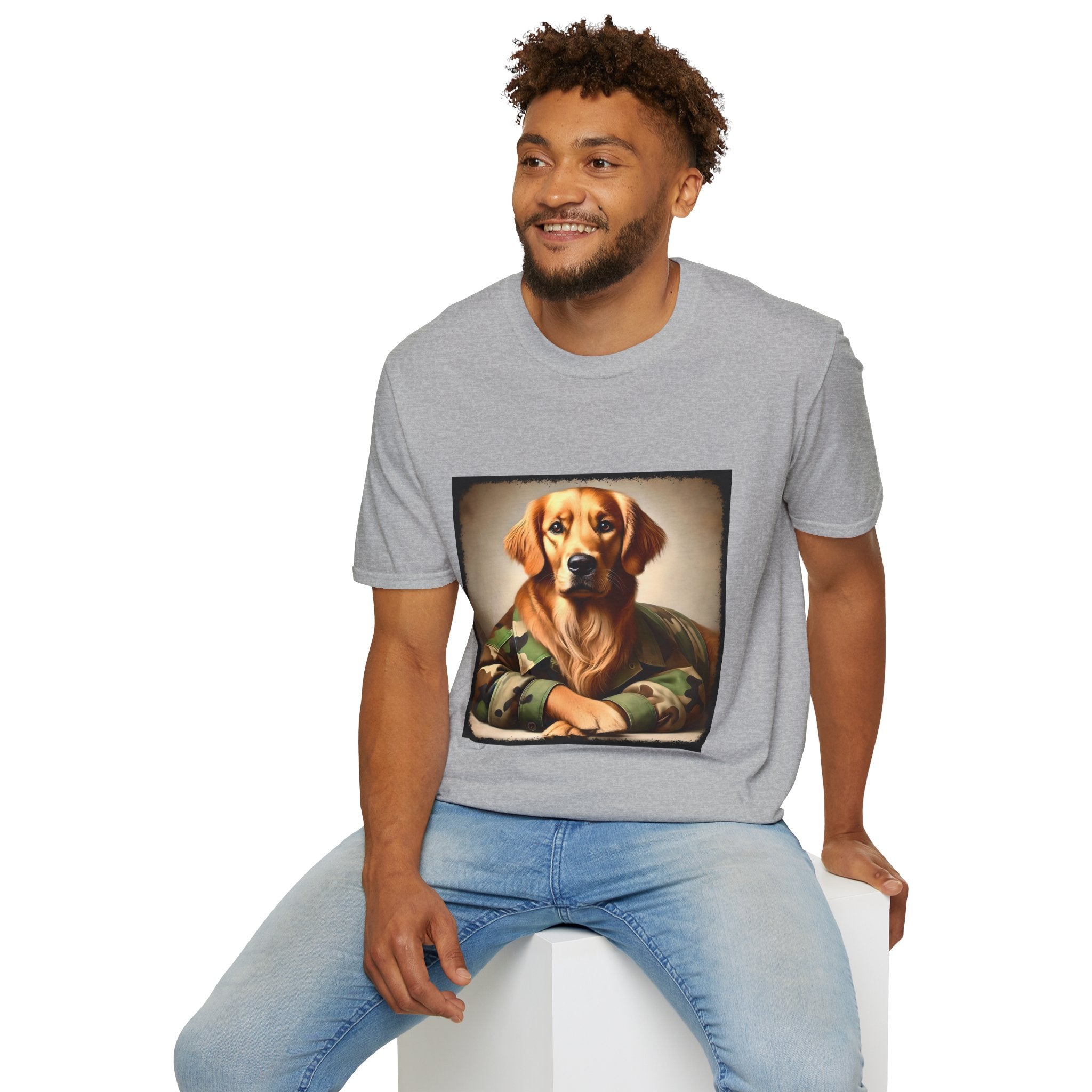 Golden Retriever Bark Battalion | Unisex Dog T-Shirt