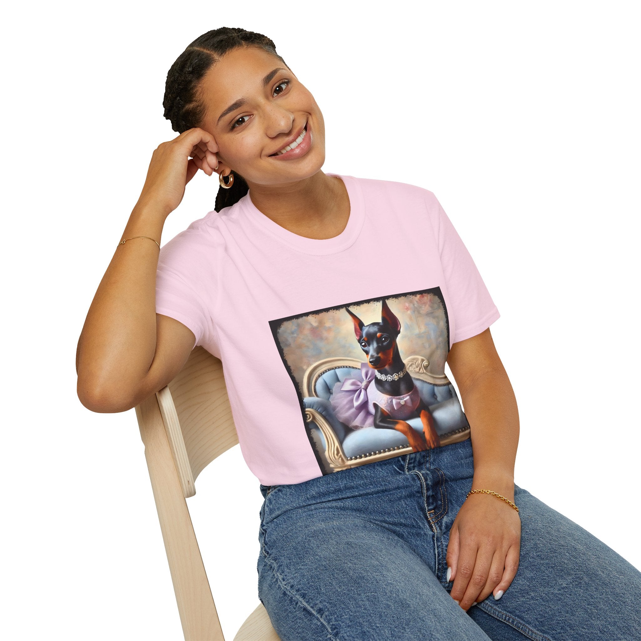 Doberman Pinscher Purple Princess Classic | Unisex Dog T-Shirt