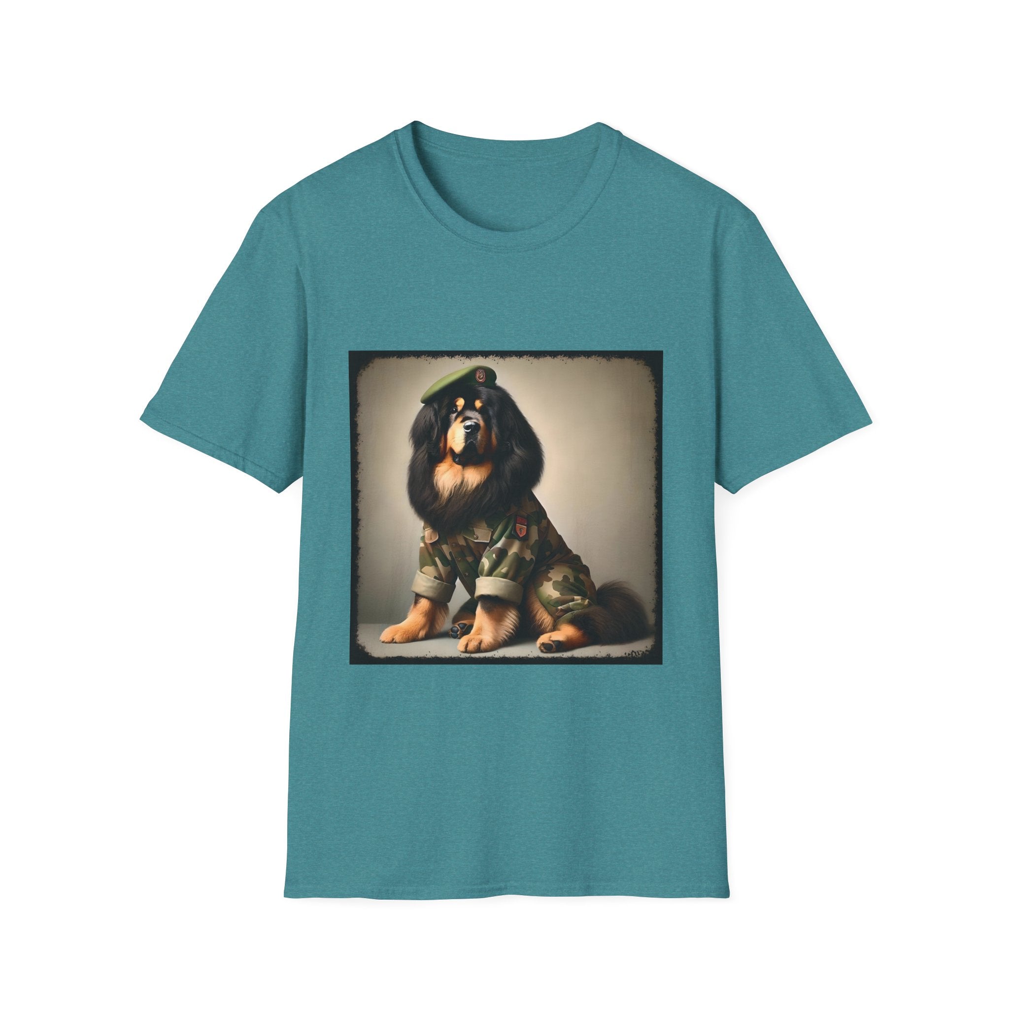 Tibetan Mastiff Camo Cutie | Unisex Dog T-Shirt