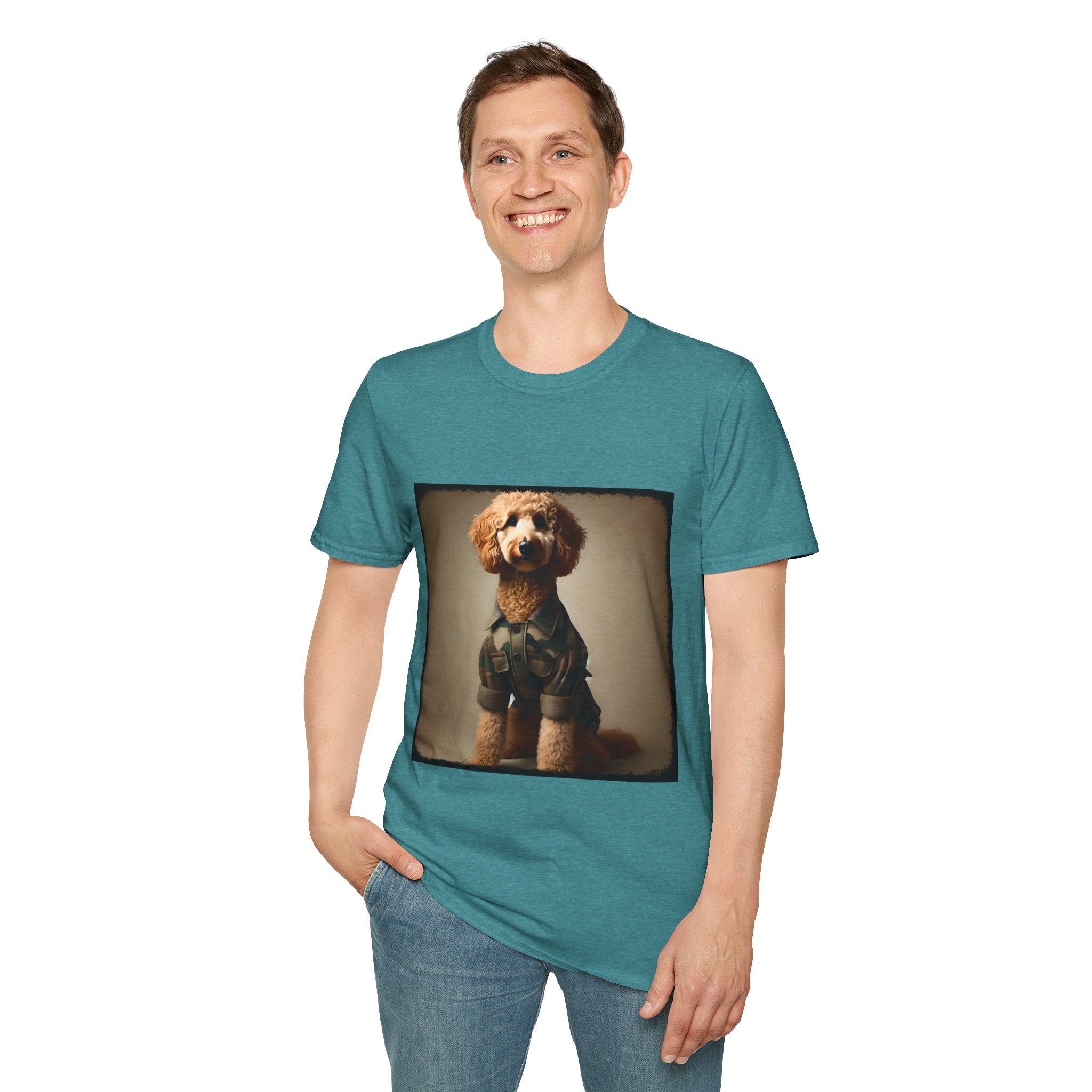 Goldendoodle Green Camo Cutie | Unisex Dog T-Shirt