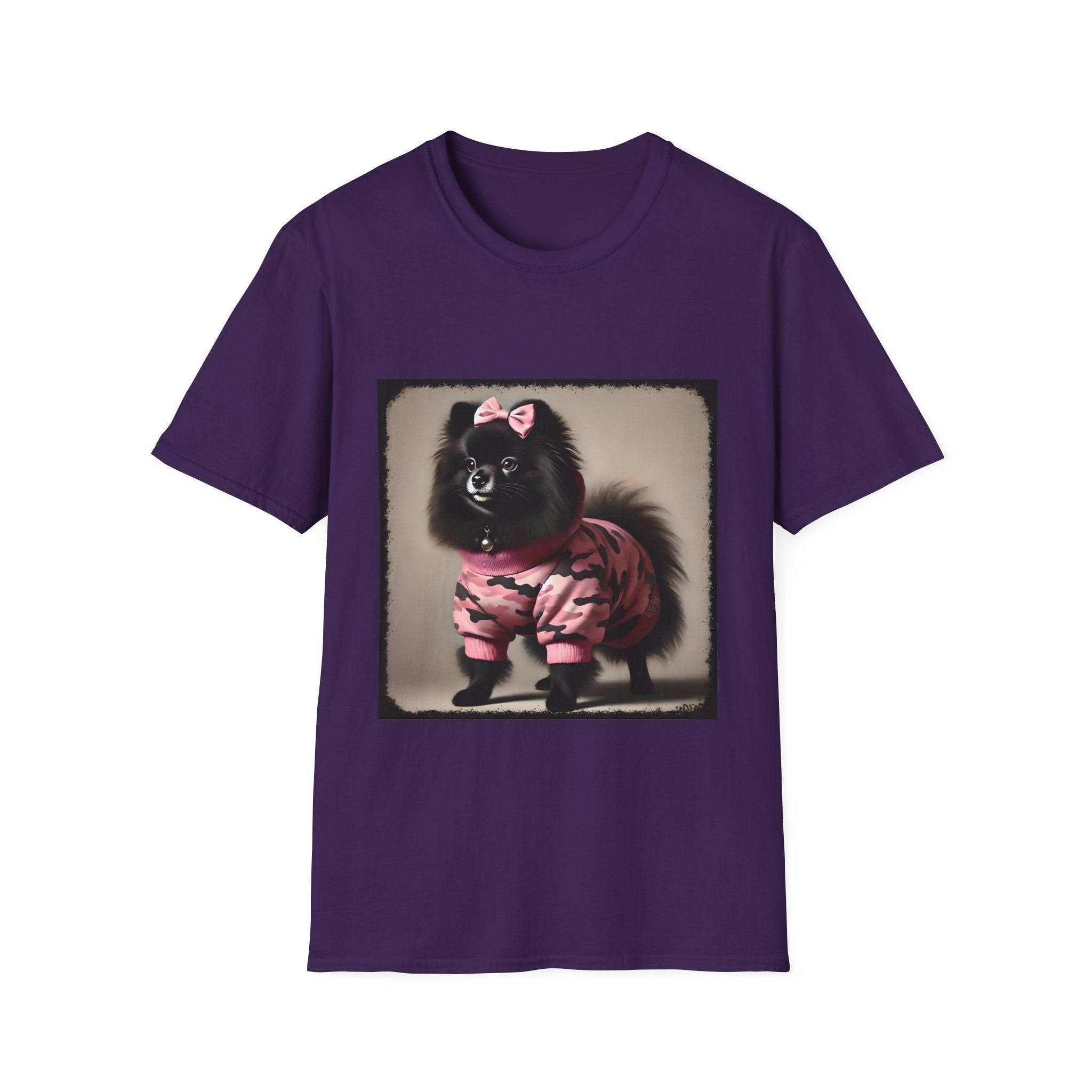 Pomeranian Pink Camo Cutie | Unisex Dog T-Shirt