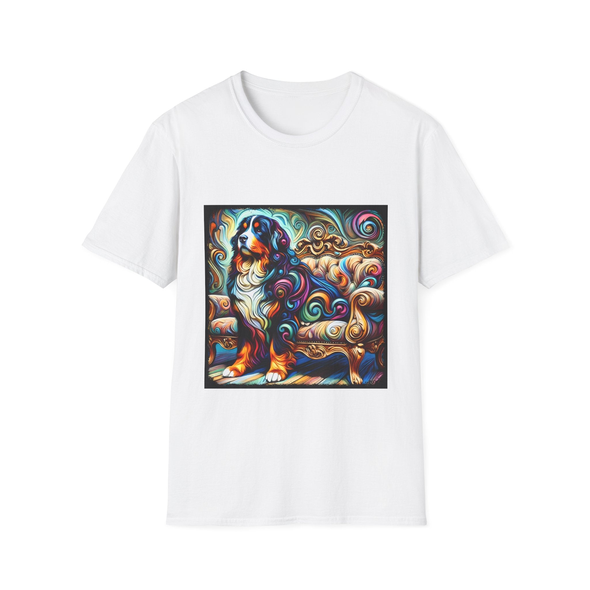 Bernese Mountain Dog Majestic Swirl | Unisex Dog T-Shirt