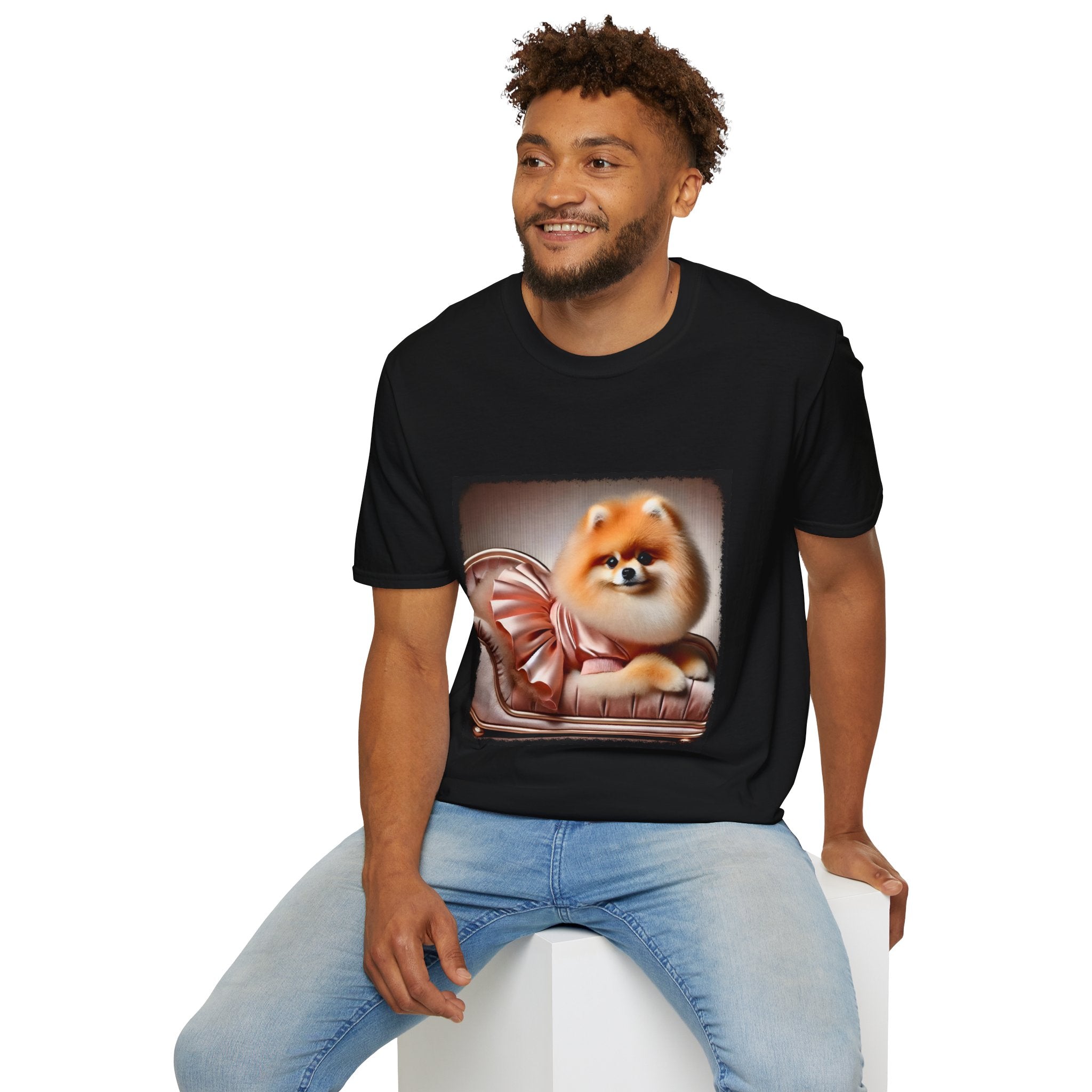 Pomeranian Peach Princess | Unisex Dog T-Shirt