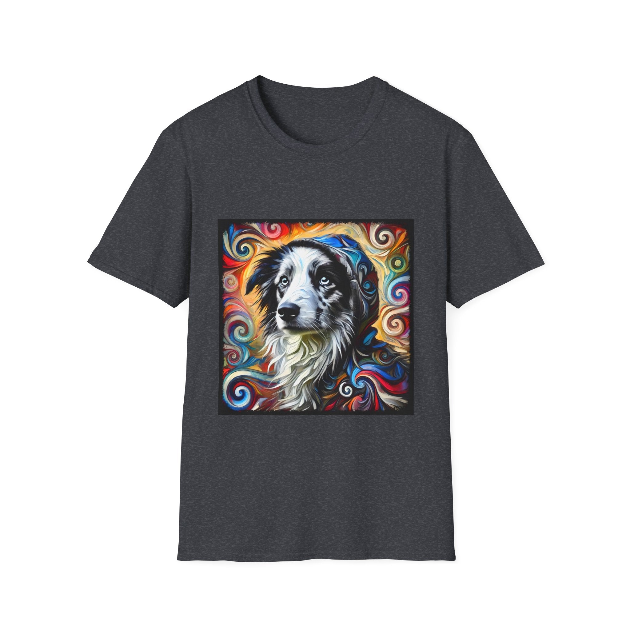 Border Collie Relaxed Swirl | Unisex Dog T-Shirt