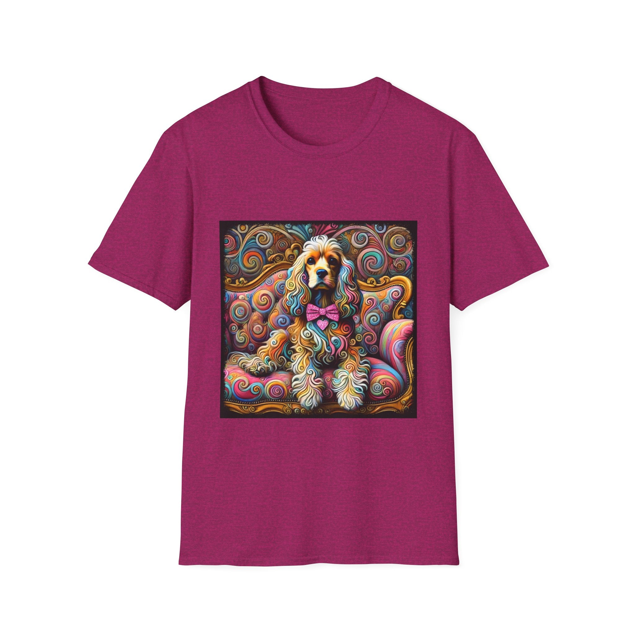Cocker Spaniel Love Swirl | Unisex Dog T-Shirt