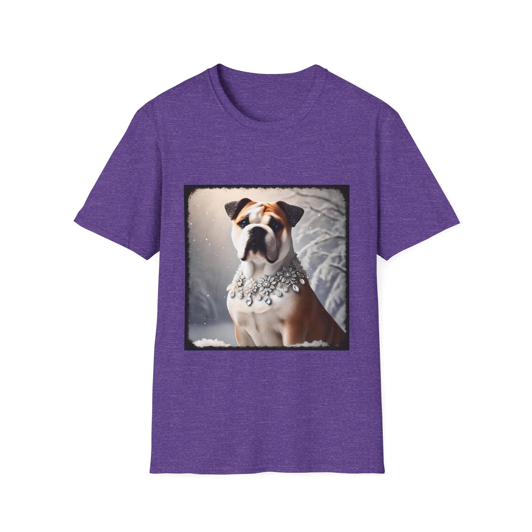 Bulldog Snow Princess Classic | Unisex Dog T-Shirt