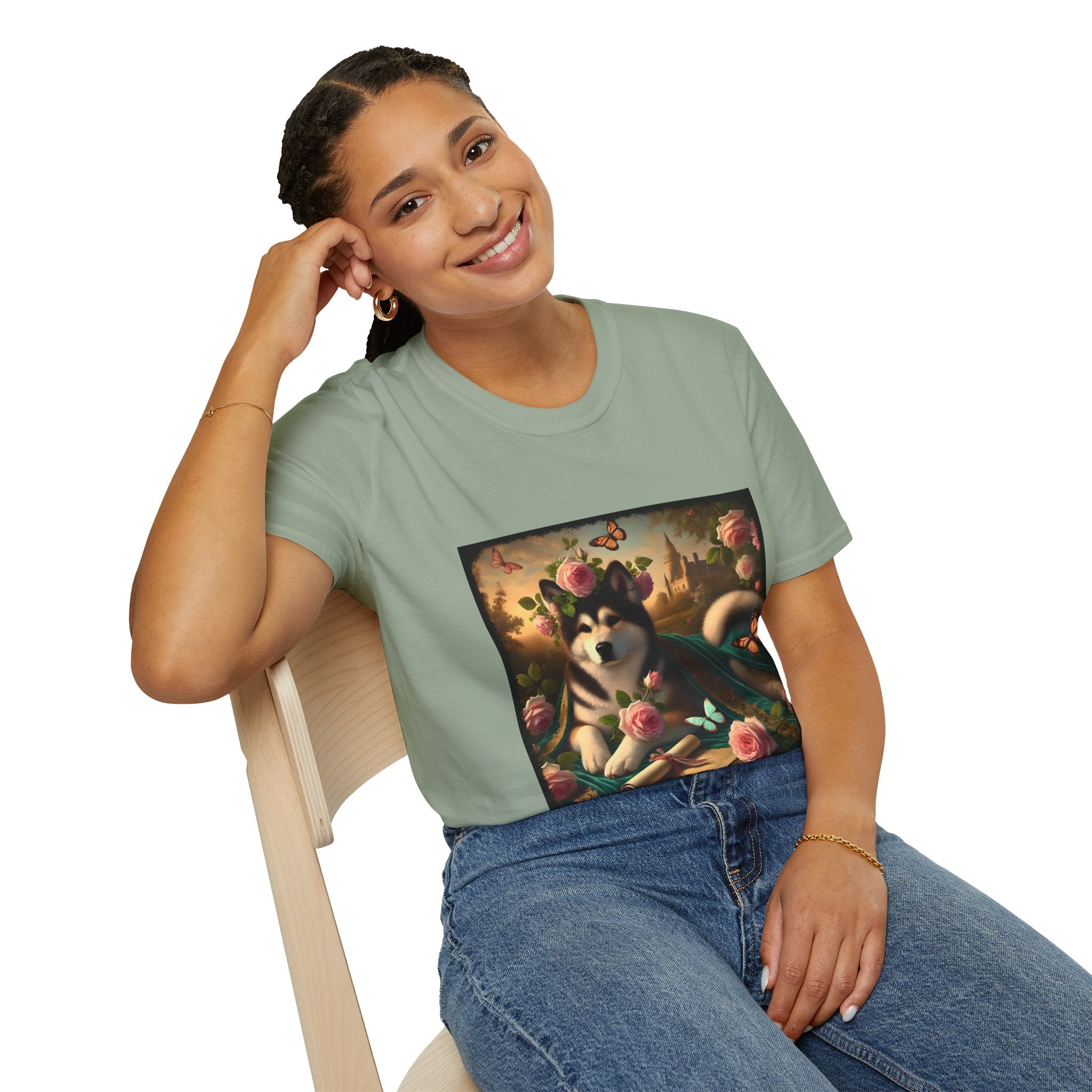 Akita Garden Grace | Unisex Dog T-Shirt