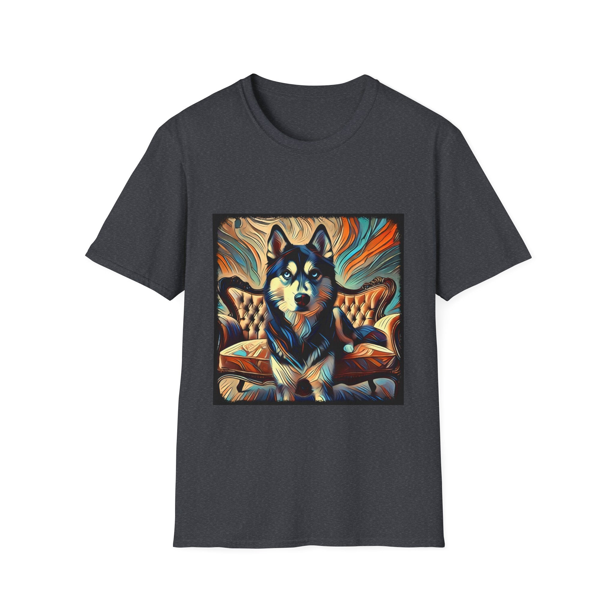 Siberian Husky Teal Classic | Unisex Dog T-Shirt