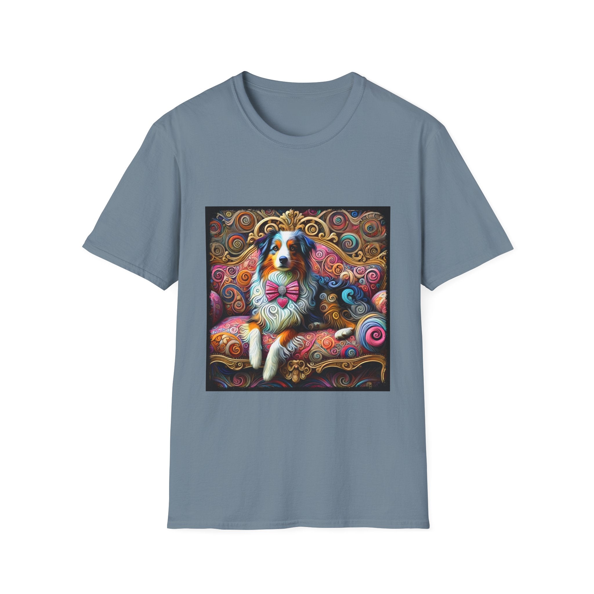 Australian Shepherd Love Swirl | Unisex Dog T-Shirt