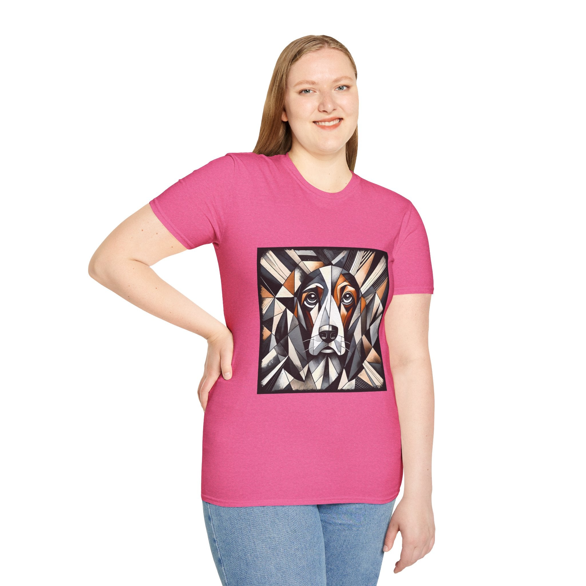 Basset Hound Bold Geometric | Unisex Dog T-Shirt