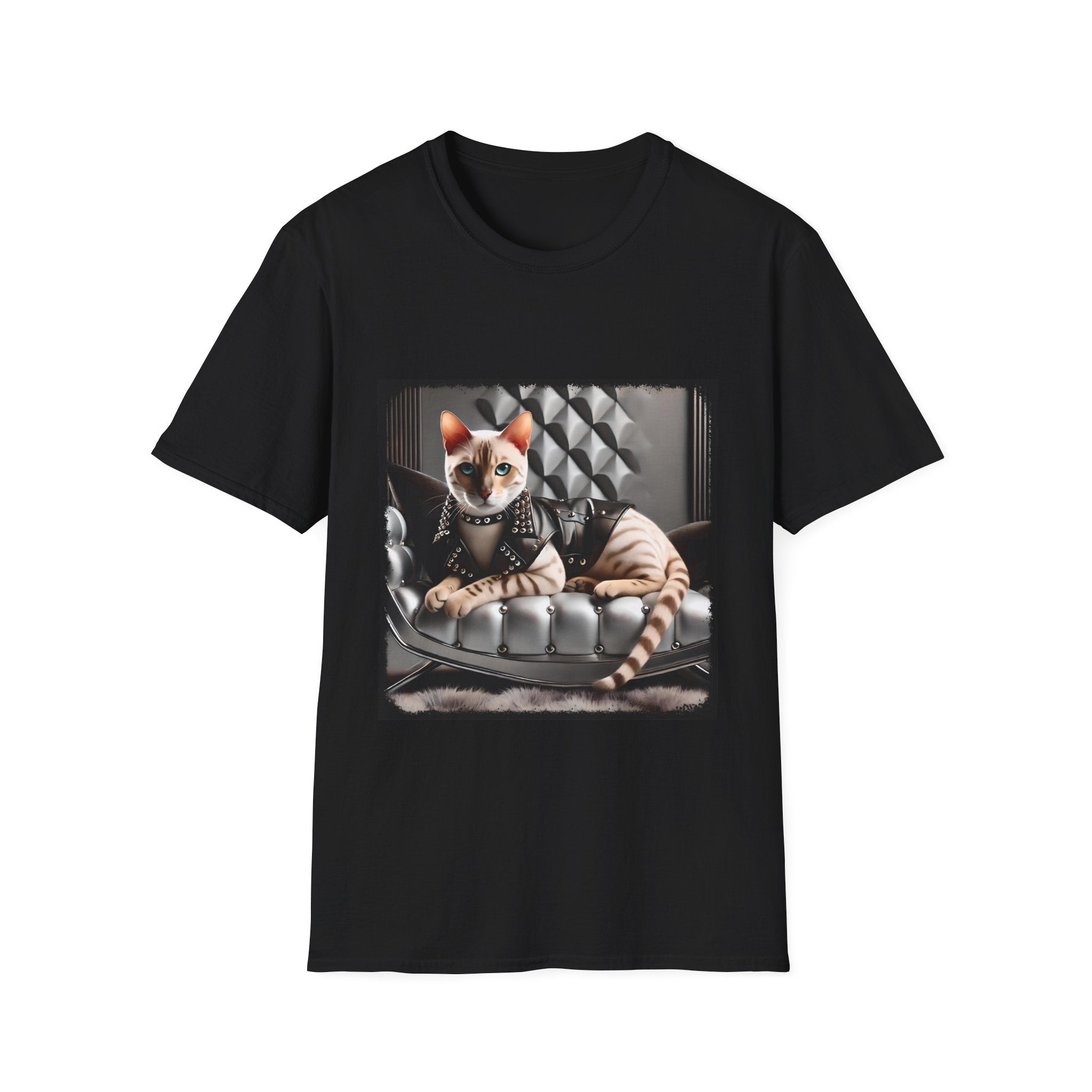 Bengal Cat Leather Lady | Unisex Cat T-Shirt