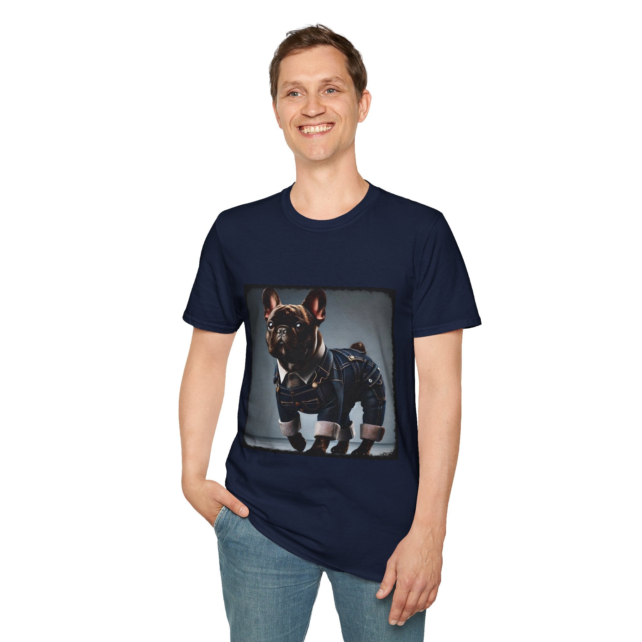 French Bulldog Denim Dream | Unisex Dog T-Shirt