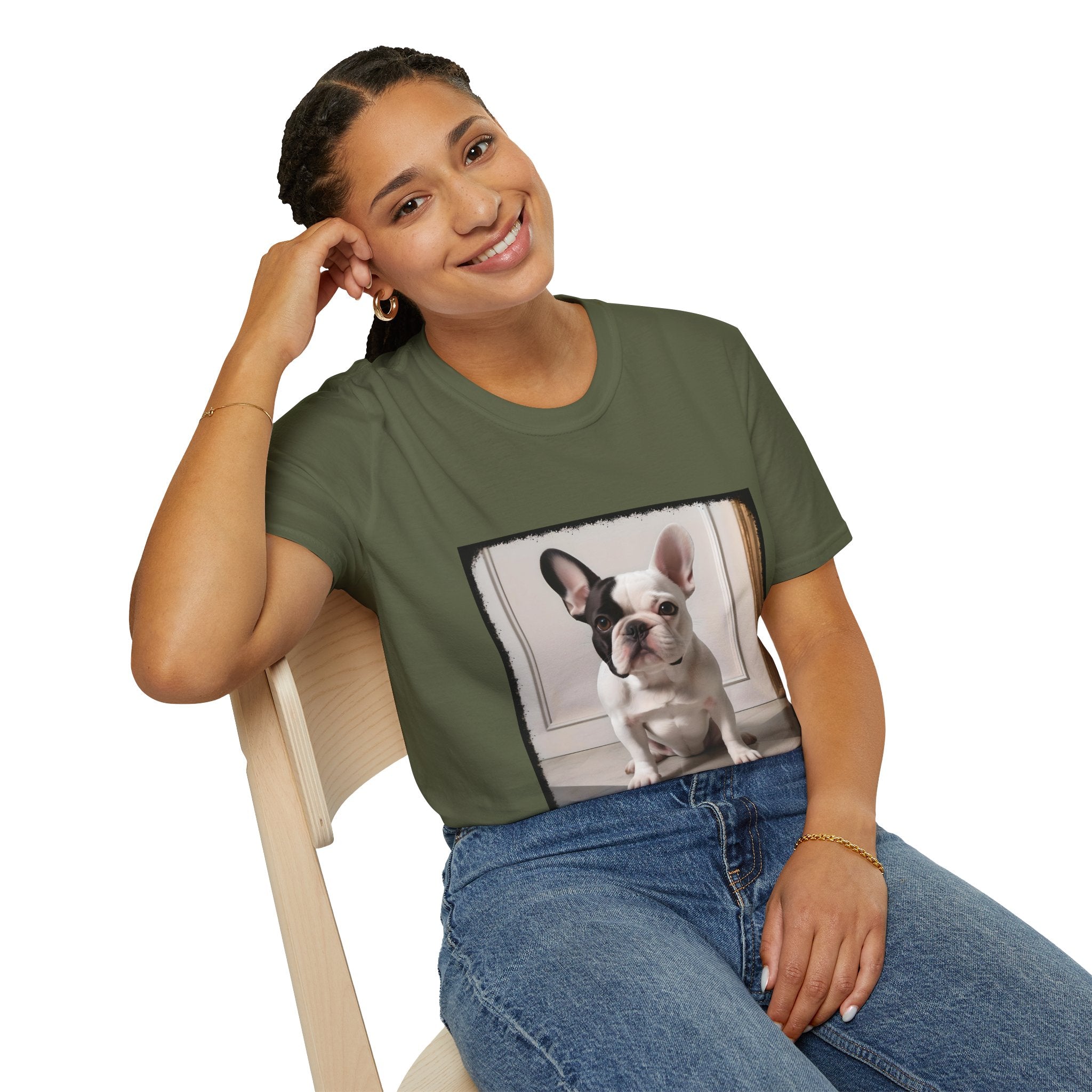 French Bulldog Precious Portrait | Unisex Dog T-Shirt