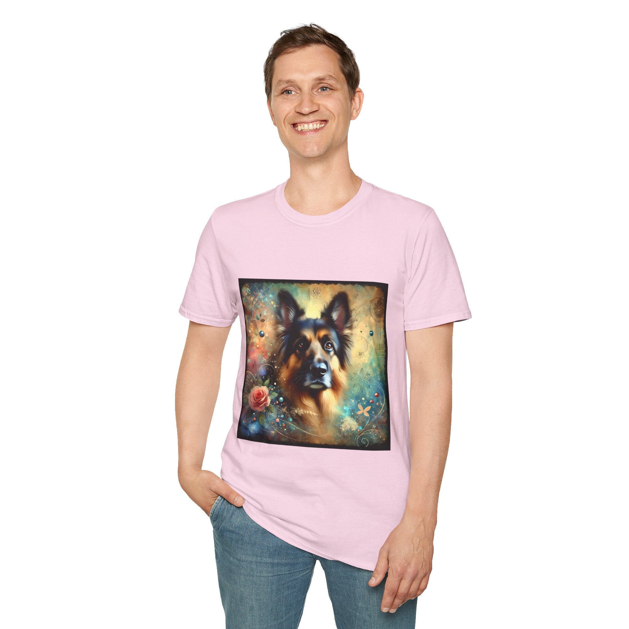 German Shepherd Rose Classic | Unisex Dog T-Shirt