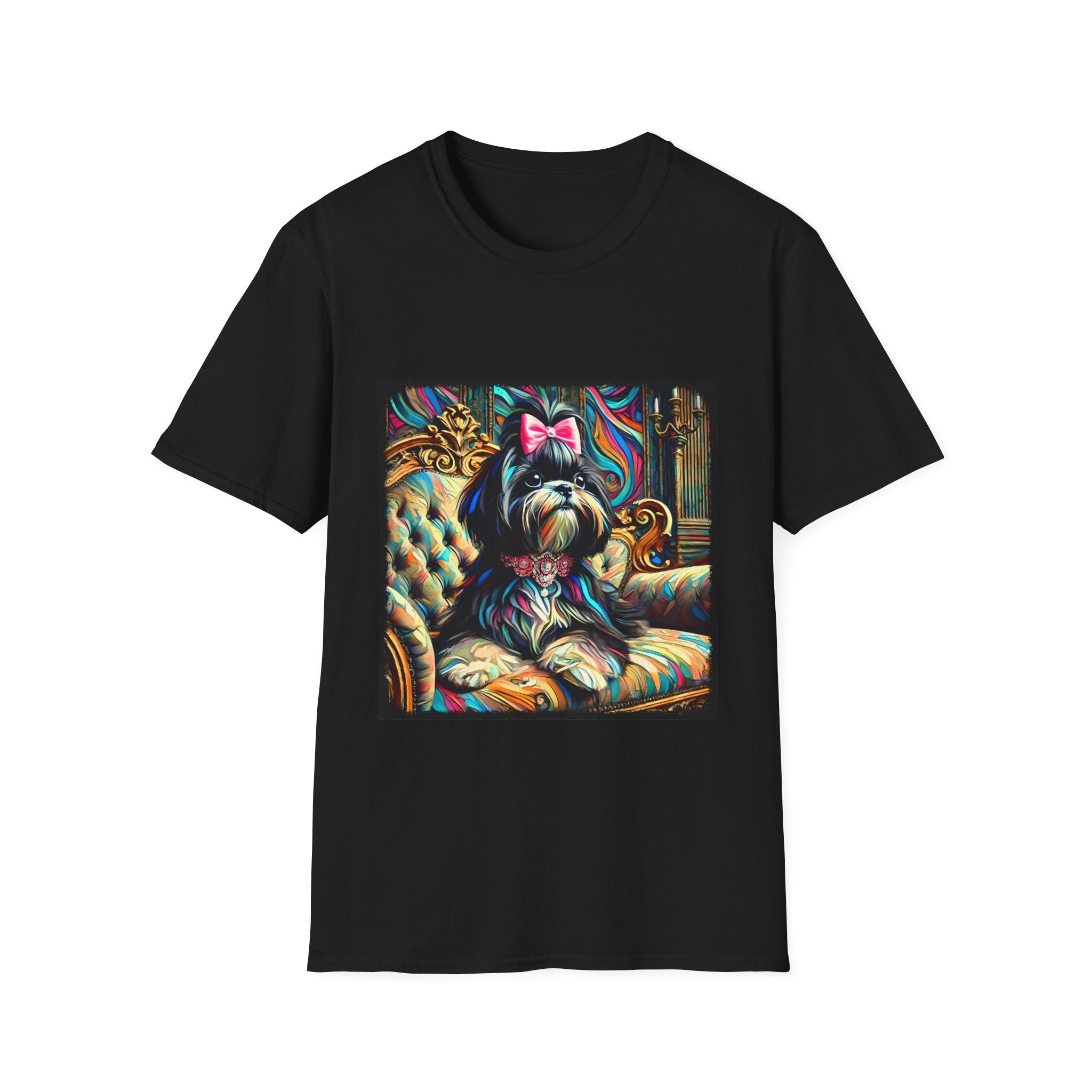 Shih Tzu Pink Bow Classic | Unisex Dog T-Shirt