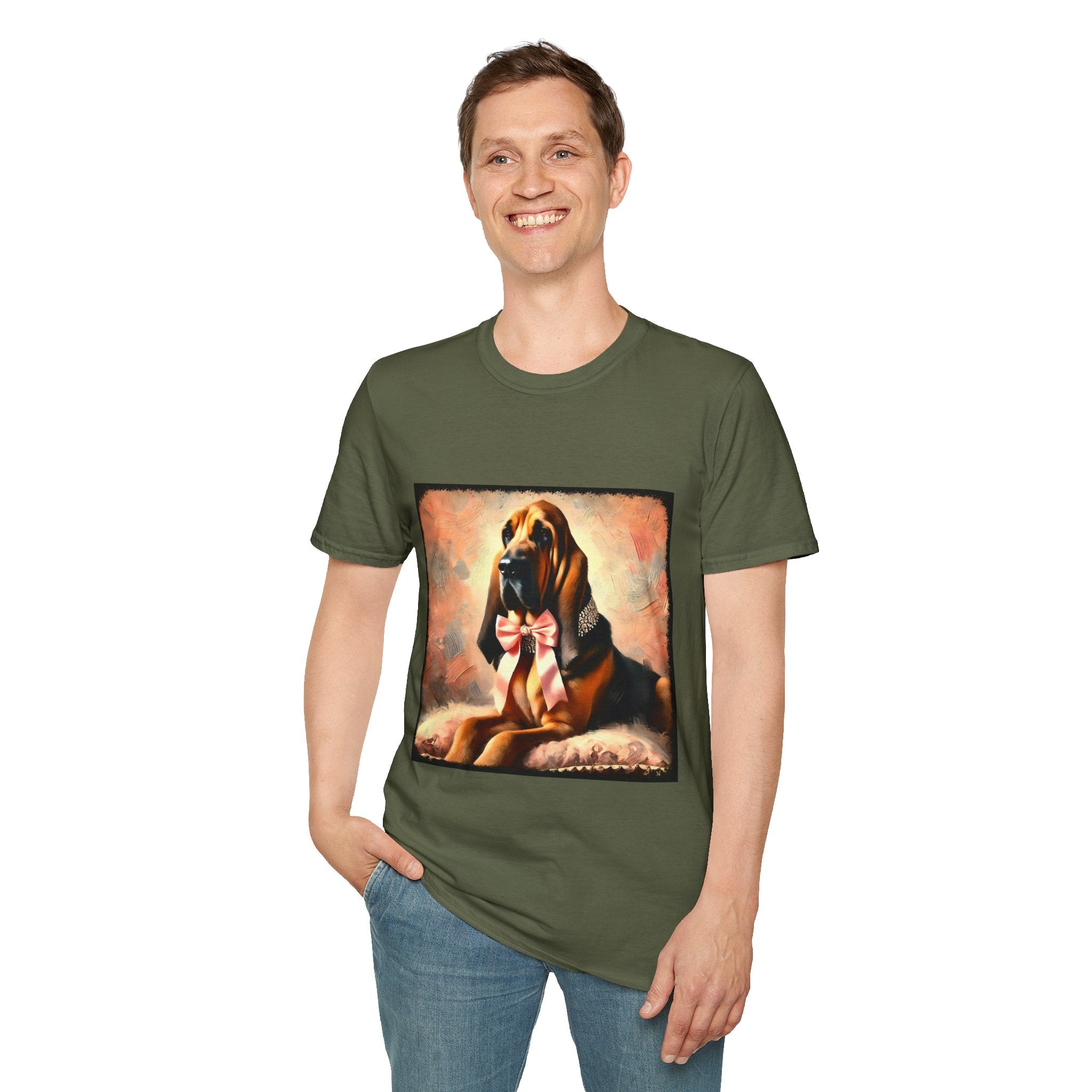 Bloodhound Poised Classic | Unisex Dog T-Shirt