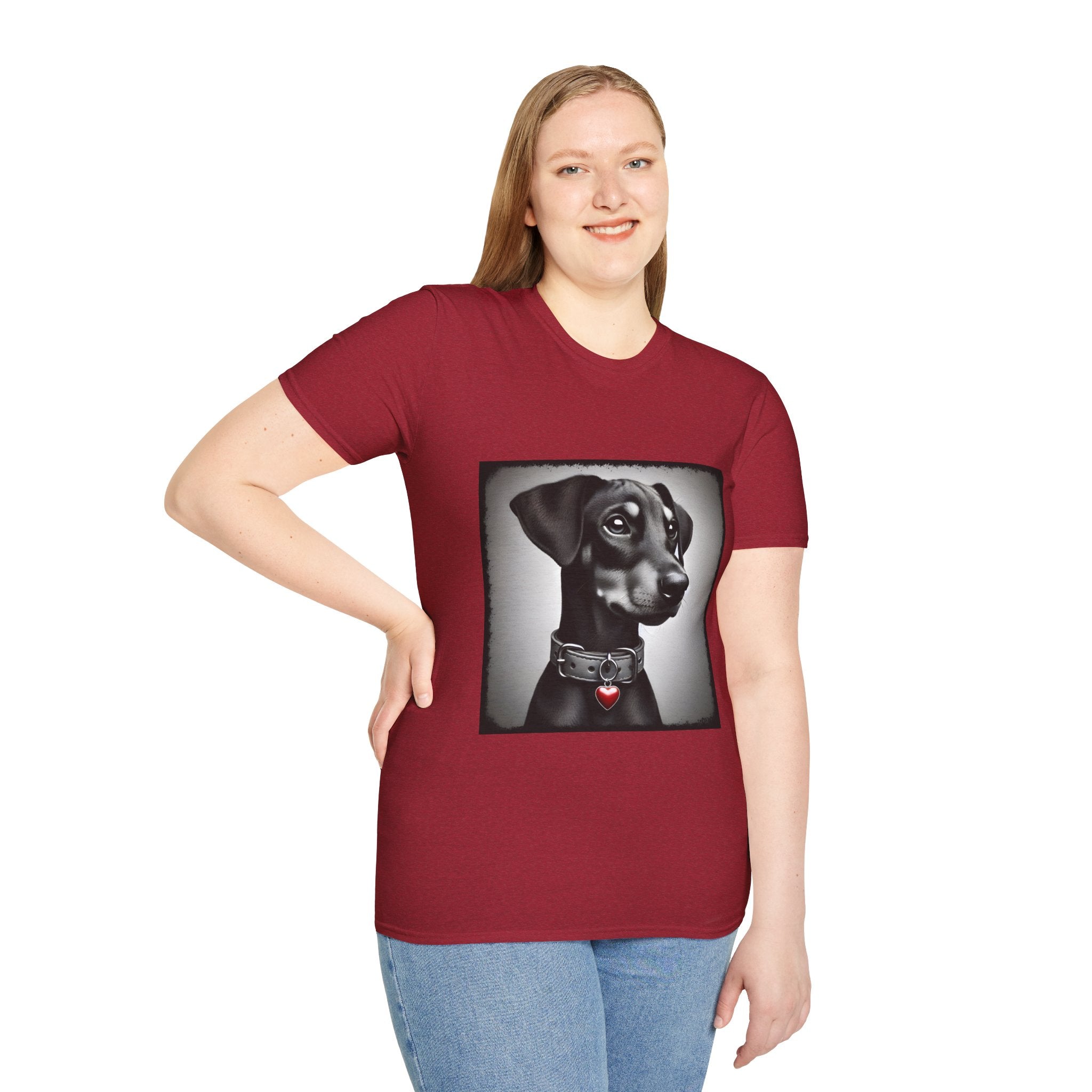 Doberman Pinscher Heart Charmer | Unisex Dog T-Shirt