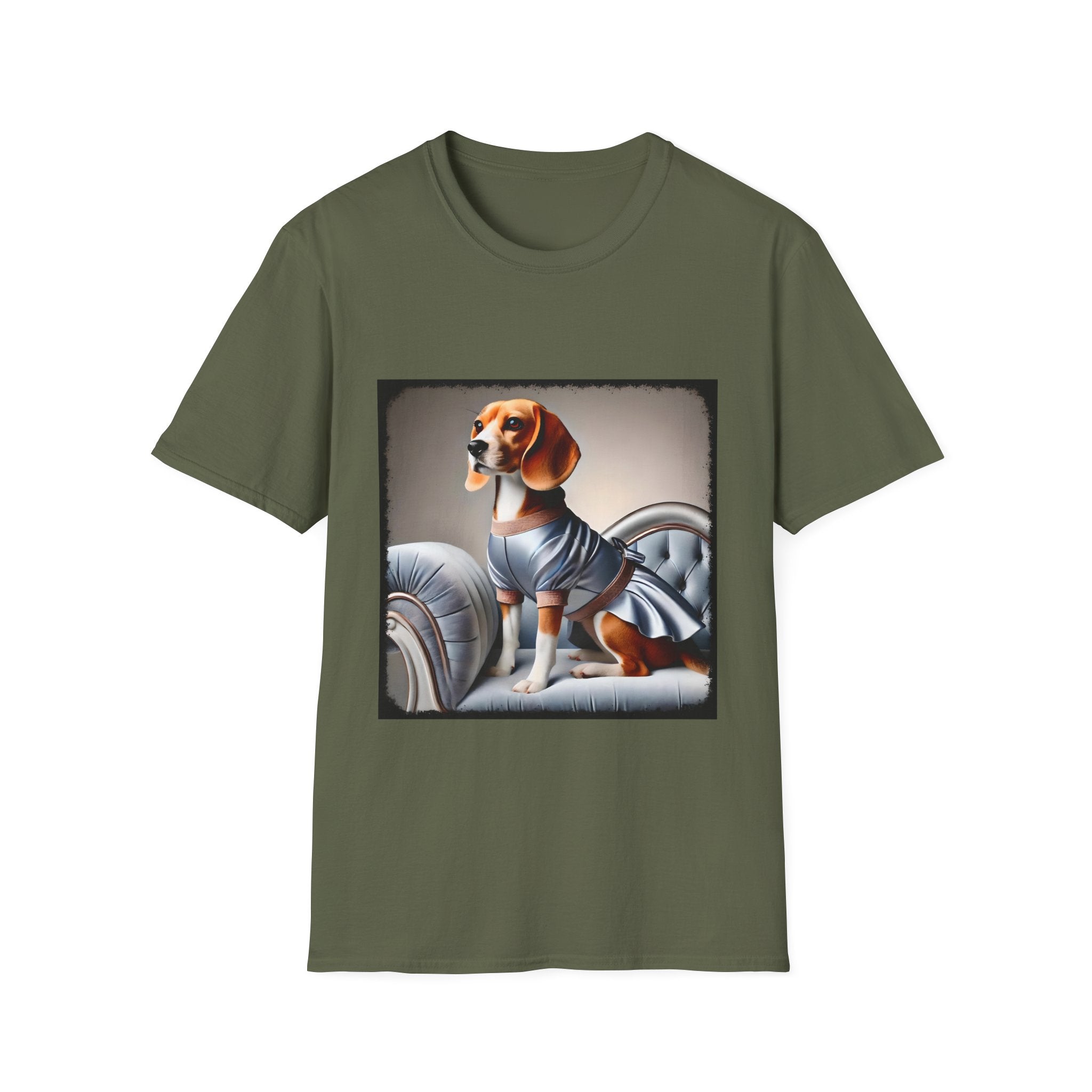 Beagle Satin Seductress | Unisex Dog T-Shirt