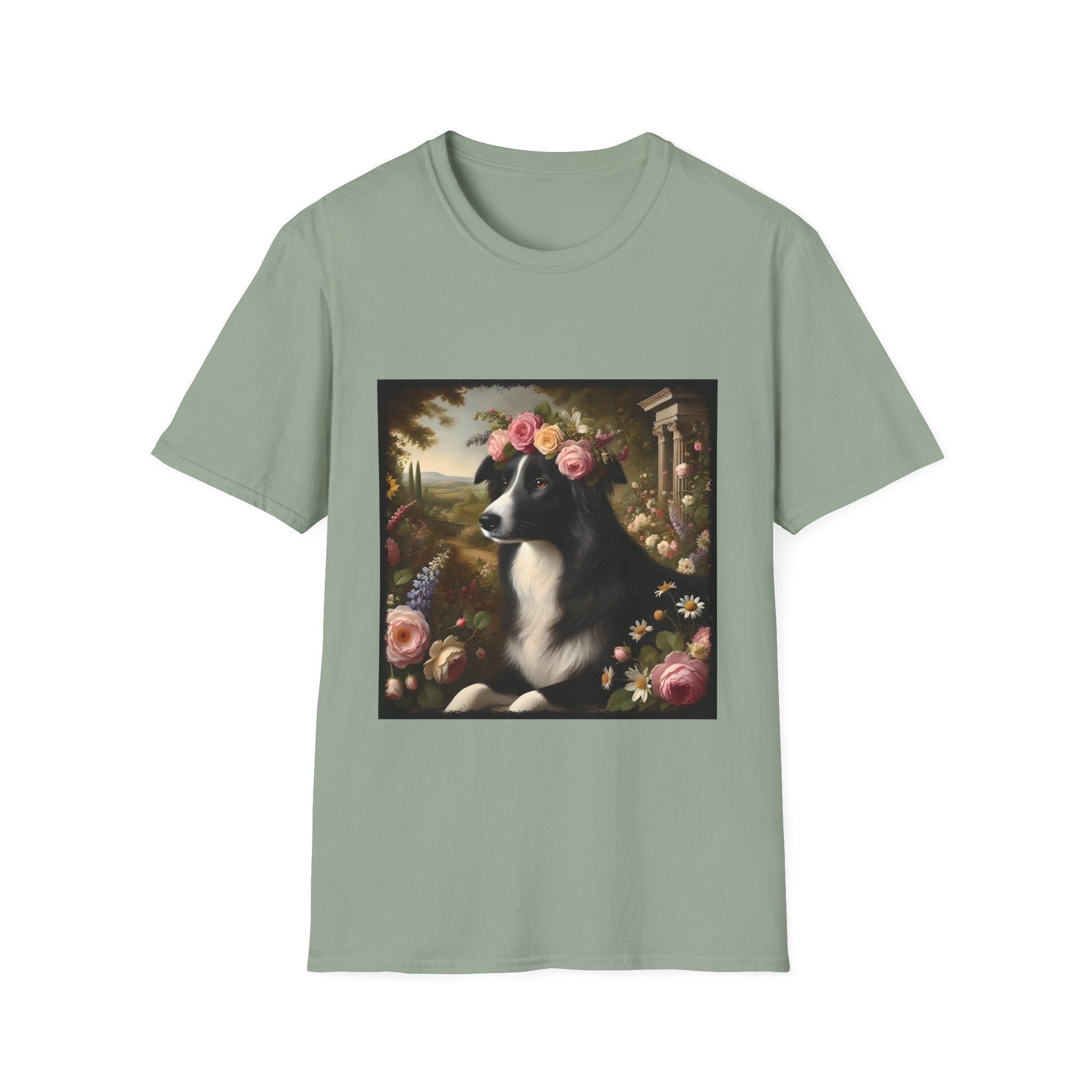 Border Collie Divine Garden | Unisex Dog T-Shirt