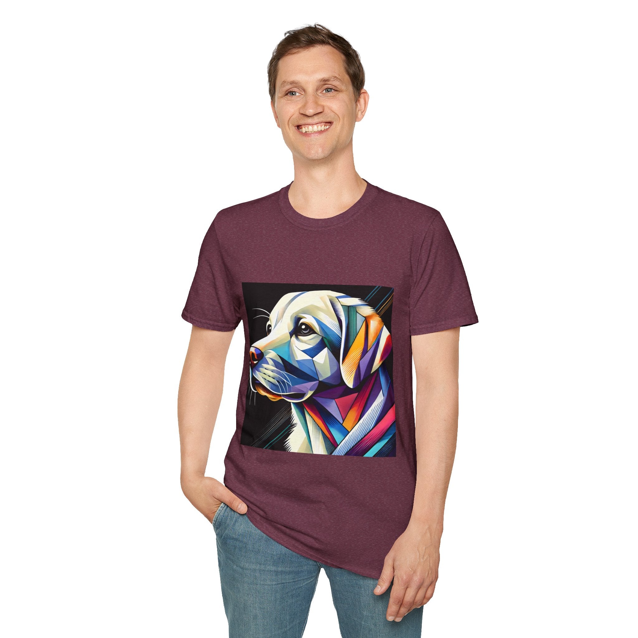 Labrador Retriever Multicolor Geometric | Unisex Dog T-Shirt