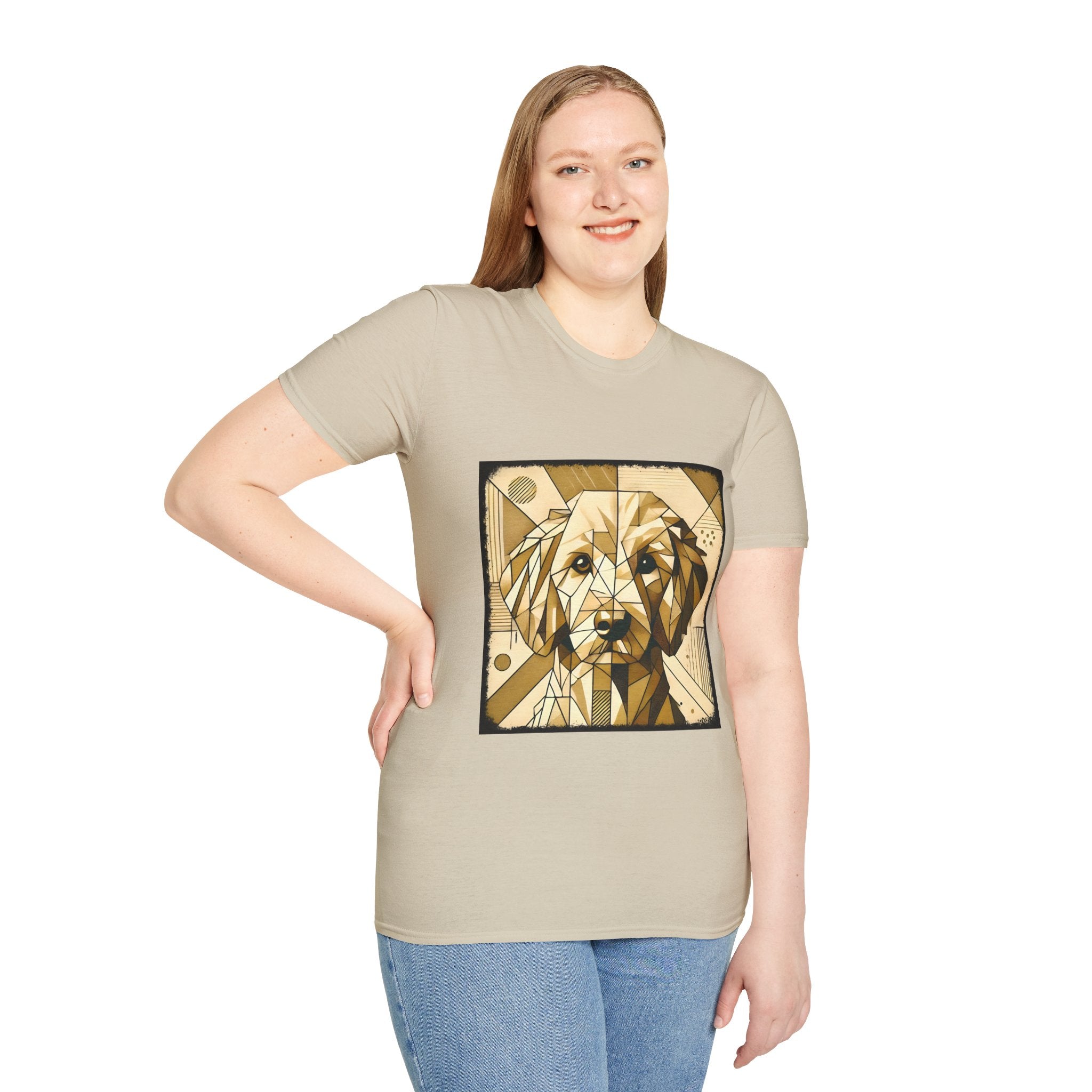 Golden Retriever Golden Geometric | Unisex Dog T-Shirt