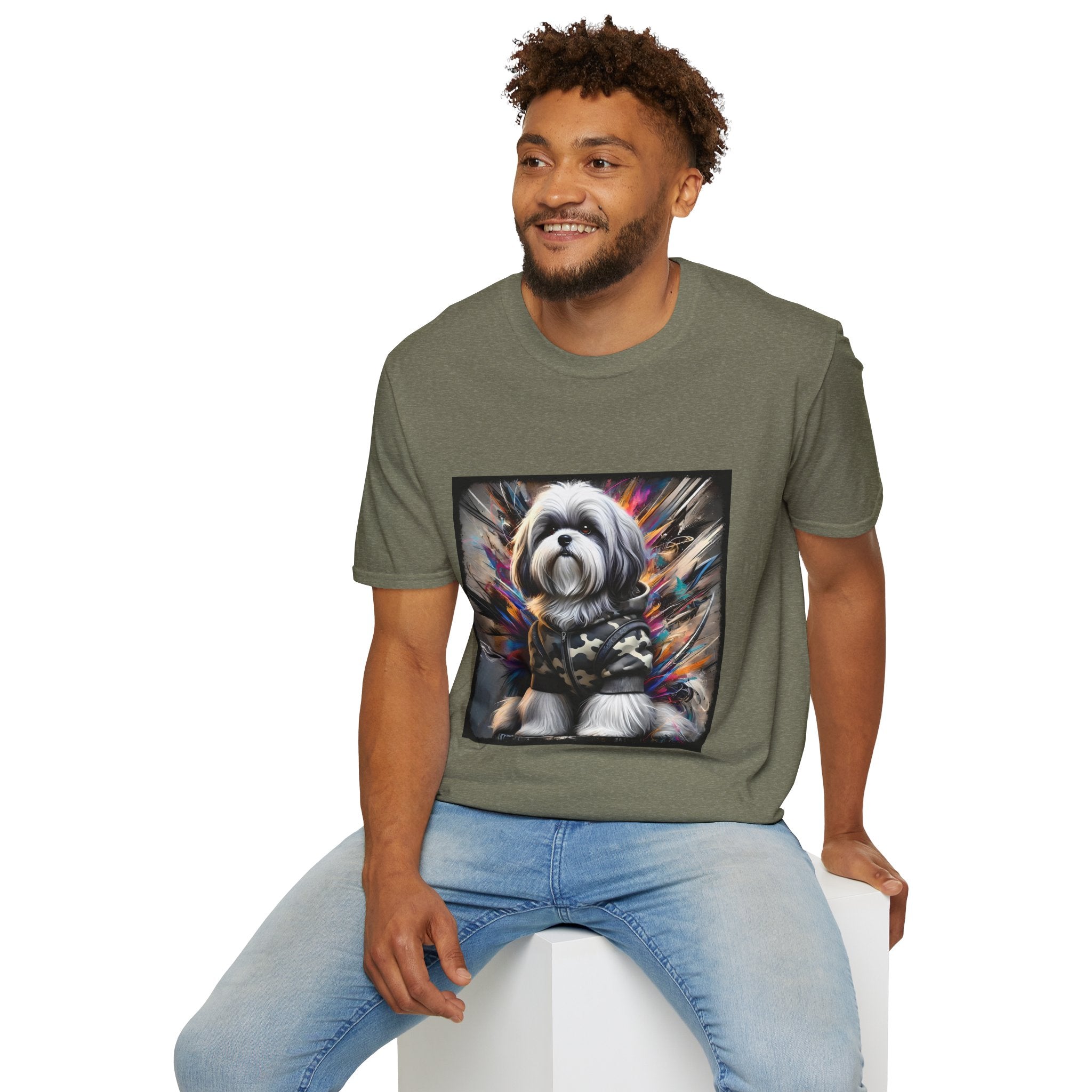 Shih Tzu Bold Camo Classic | Unisex Dog T-Shirt