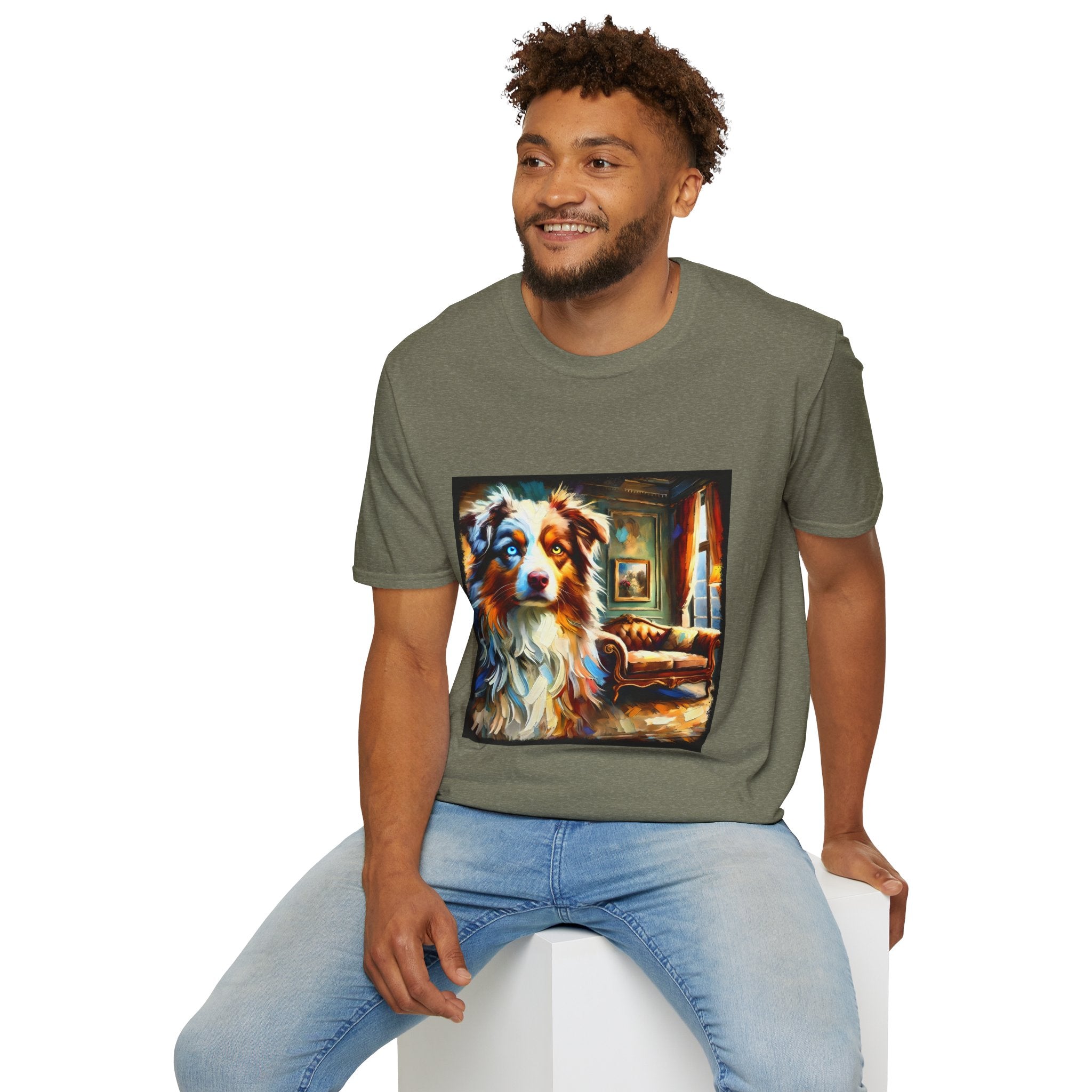 Australian Shepherd Artsy Classic | Unisex Dog T-Shirt