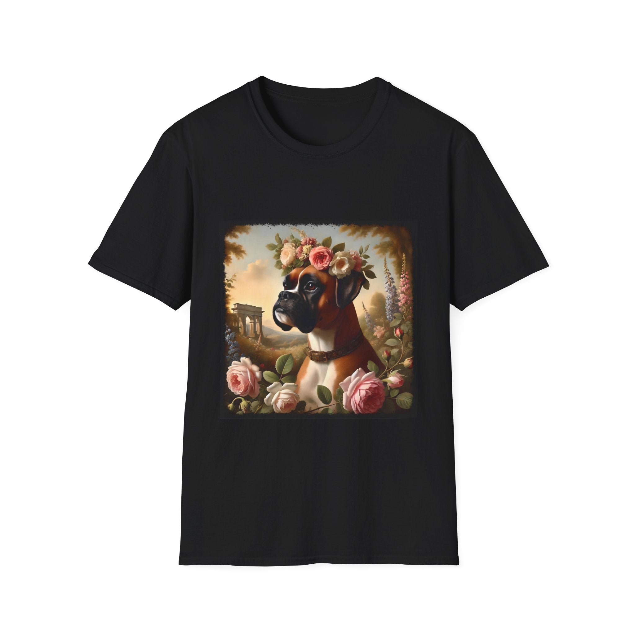Boxer Botanical Beauty | Unisex Dog T-Shirt
