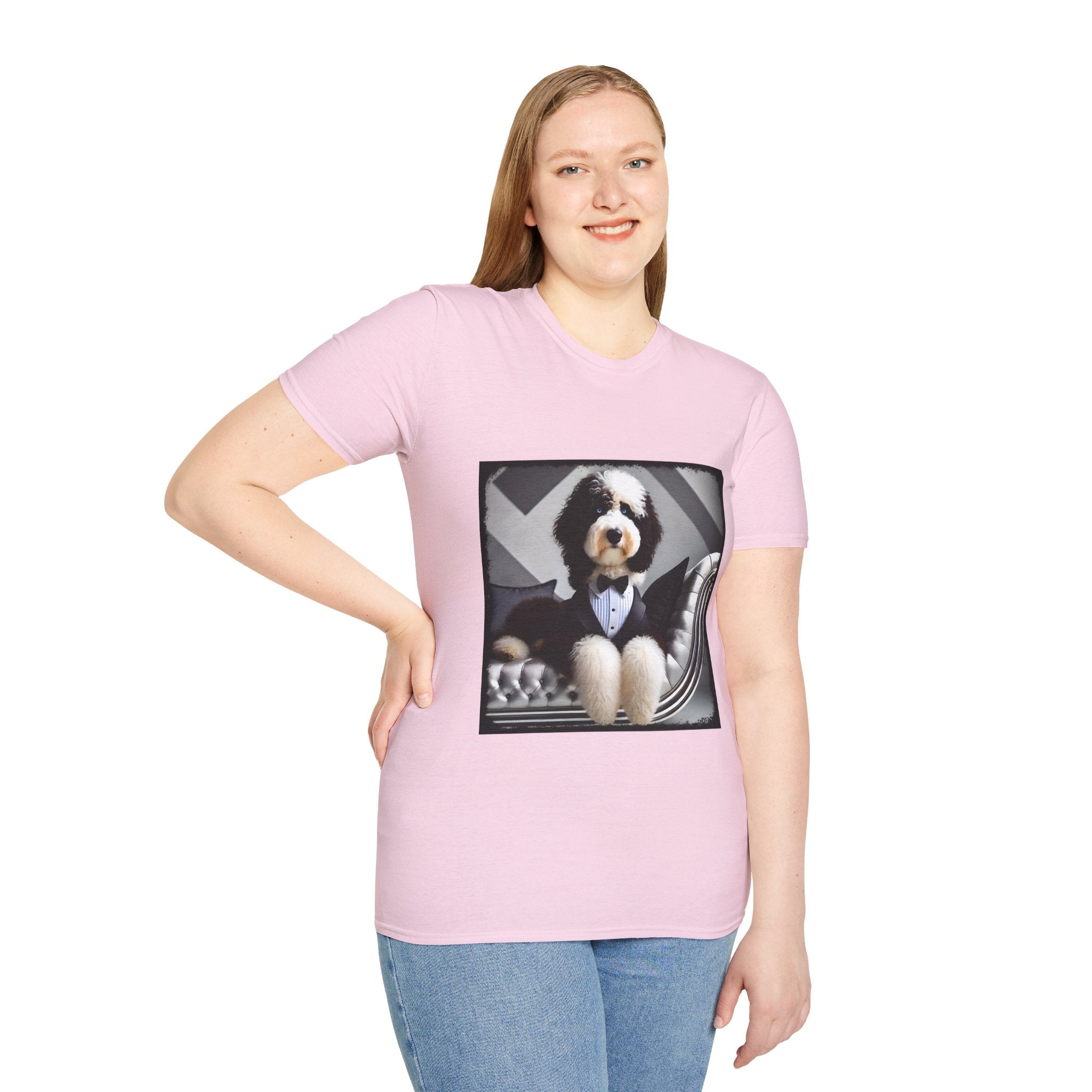 Sheepadoodle Distinguished Gent | Unisex Dog T-Shirt