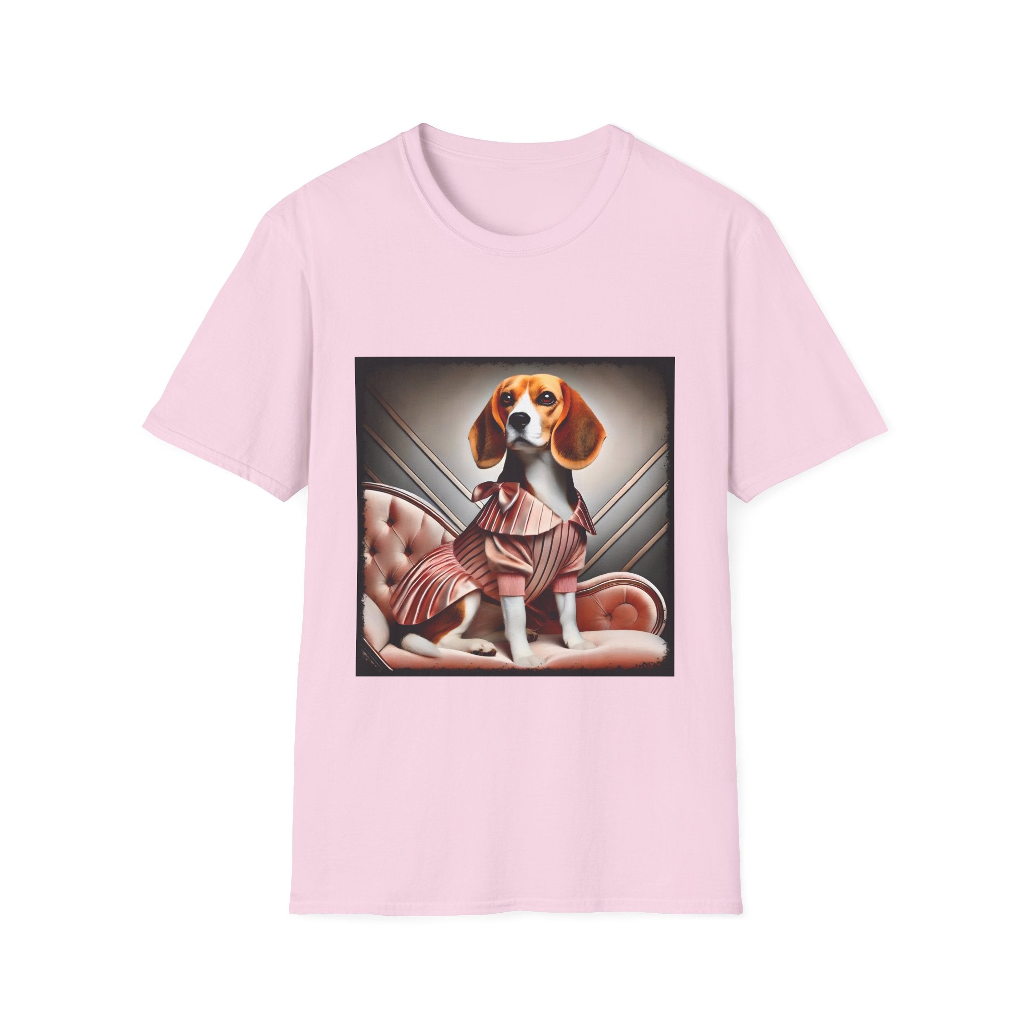 Beagle Peach Posh | Unisex Dog T-Shirt
