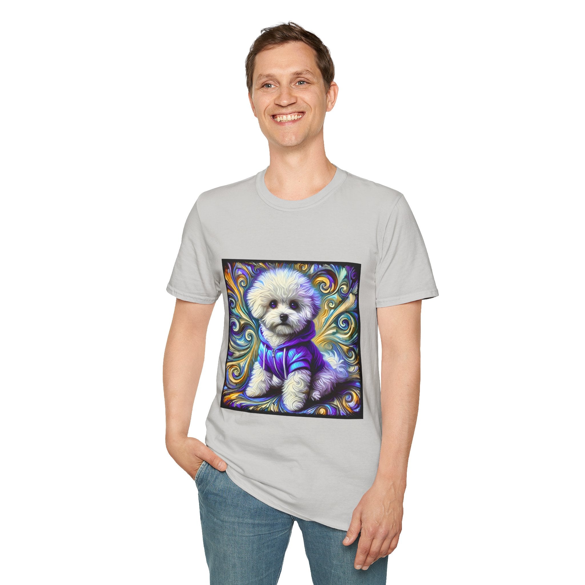 Bichon Frise Electric Swirl | Unisex Dog T-Shirt