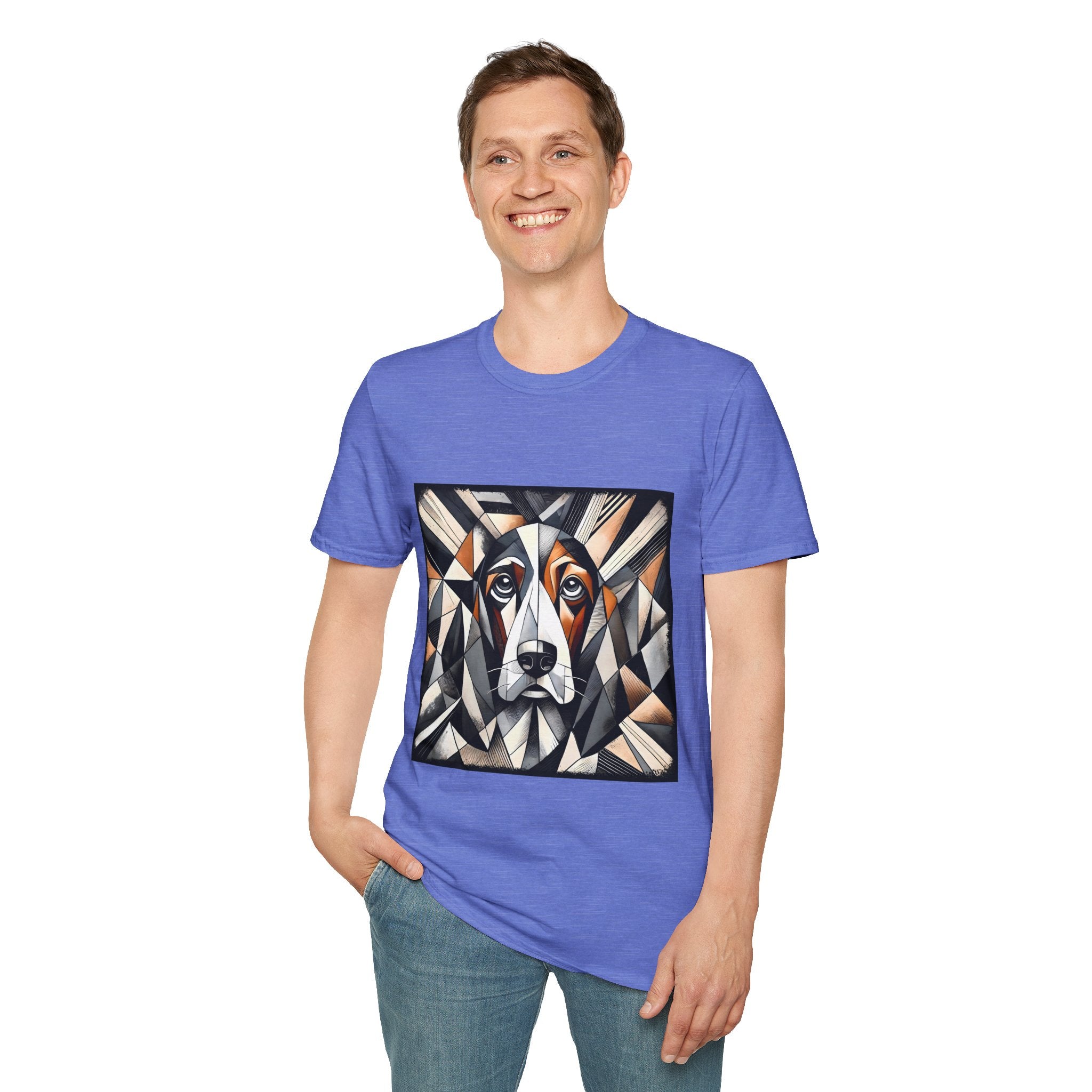 Basset Hound Bold Geometric | Unisex Dog T-Shirt