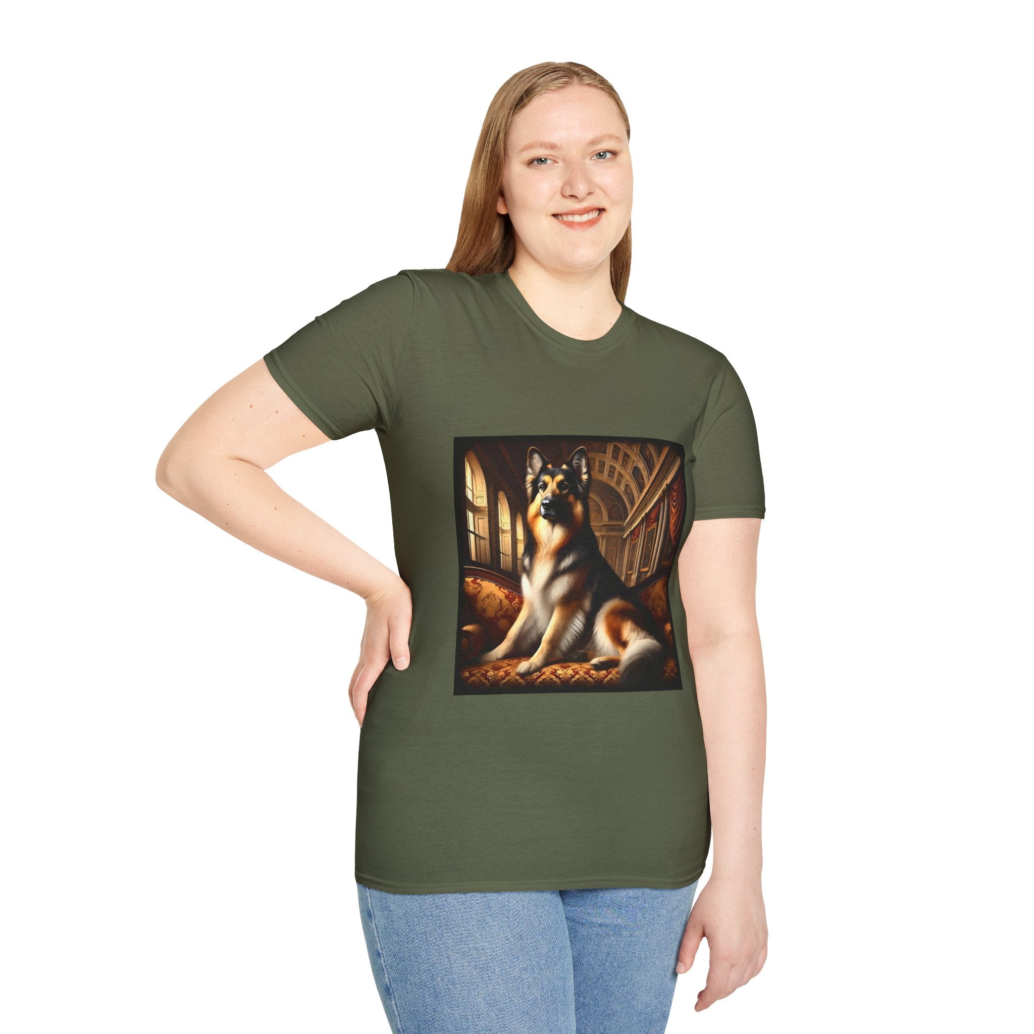 German Shepherd Dashing Duke | Unisex Dog T-Shirt