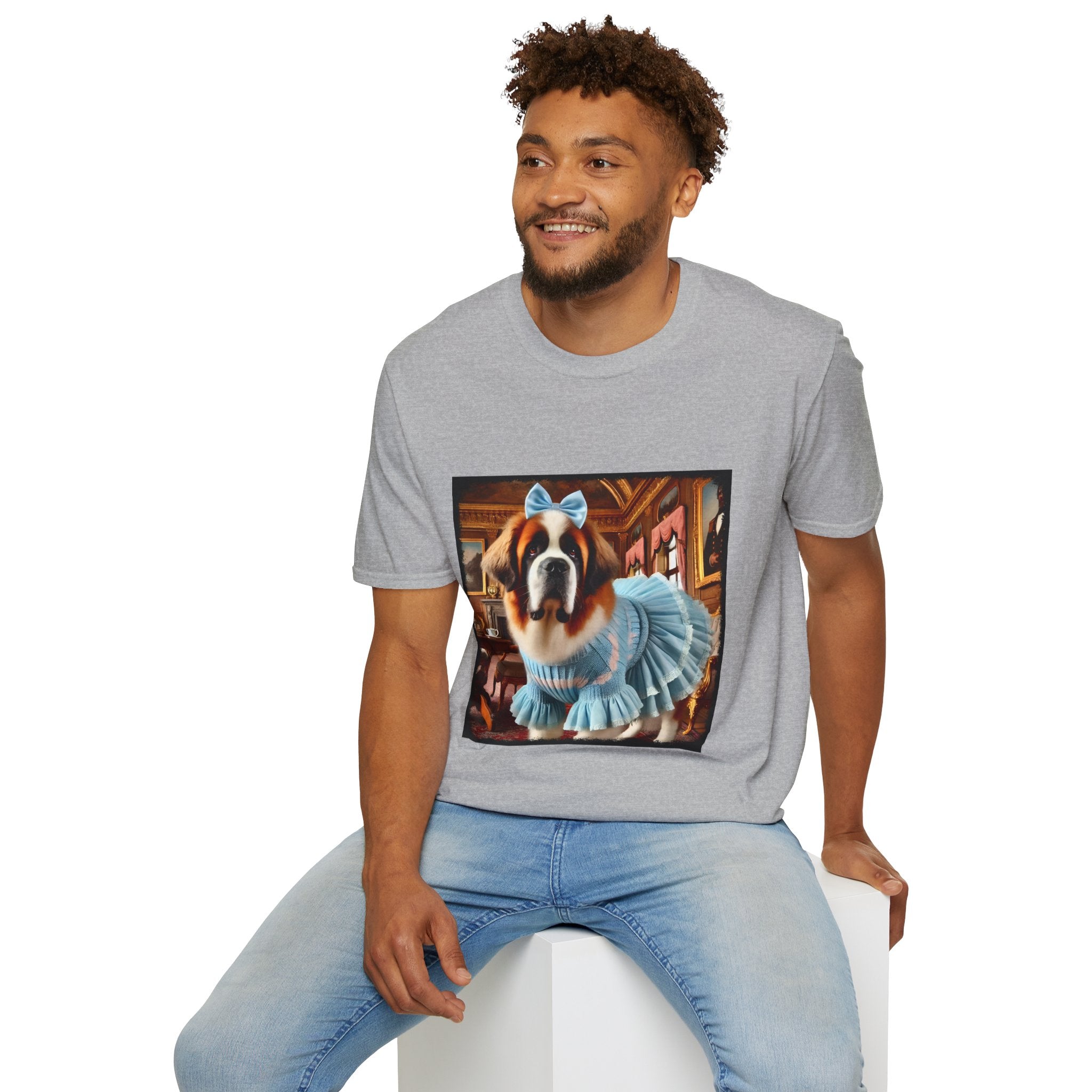 Saint Bernard Posh Pearl | Unisex Dog T-Shirt