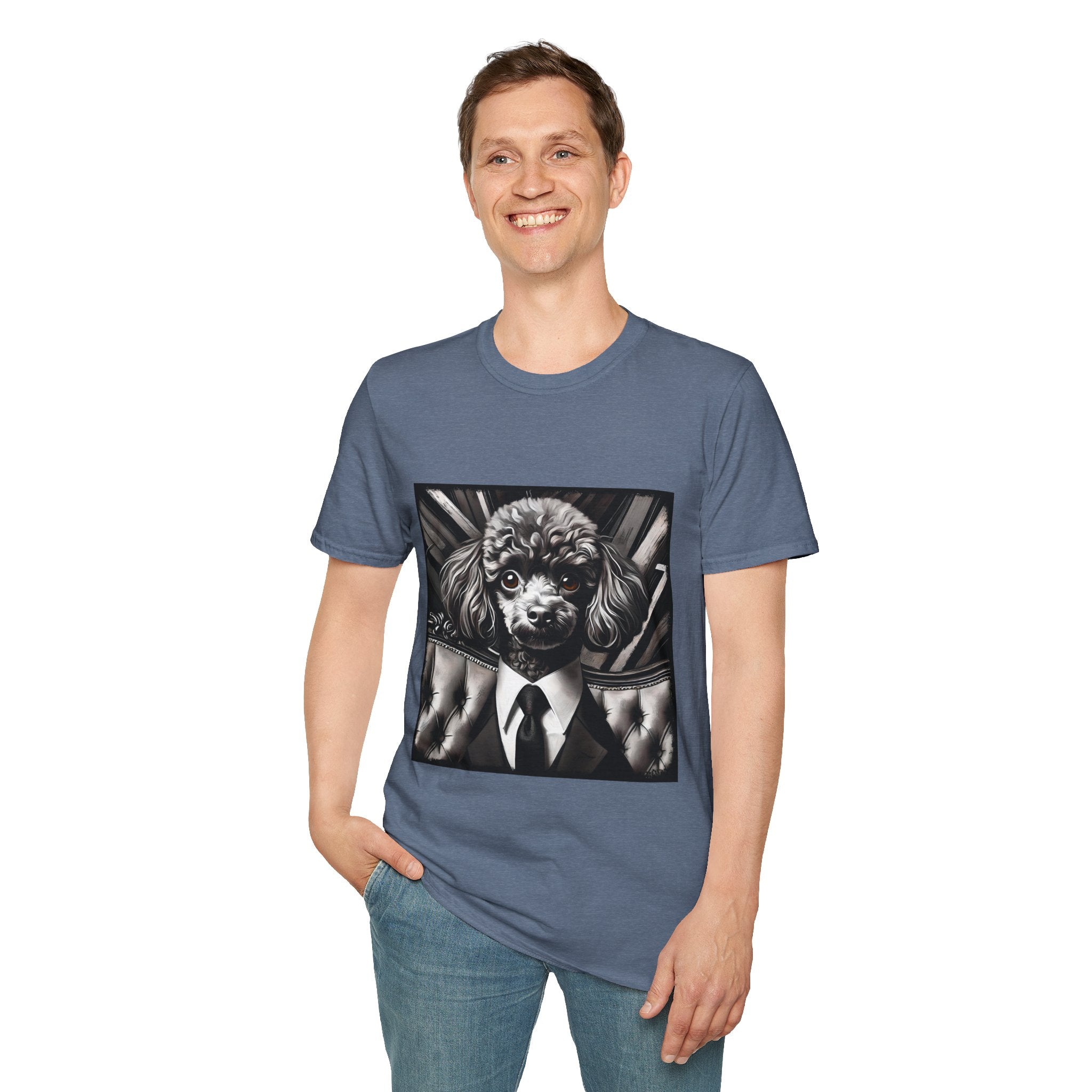 Poodle B&W Bold Eyes | Unisex Dog T-Shirt