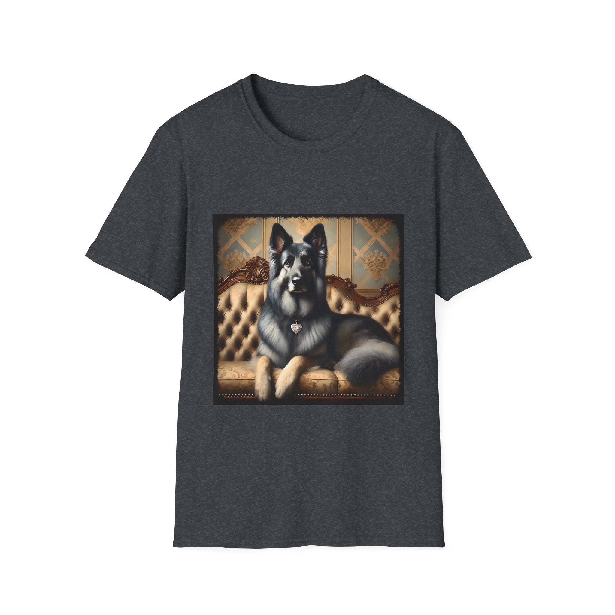 German Shepherd Diamond Princess | Unisex Softstyle T-Shirt