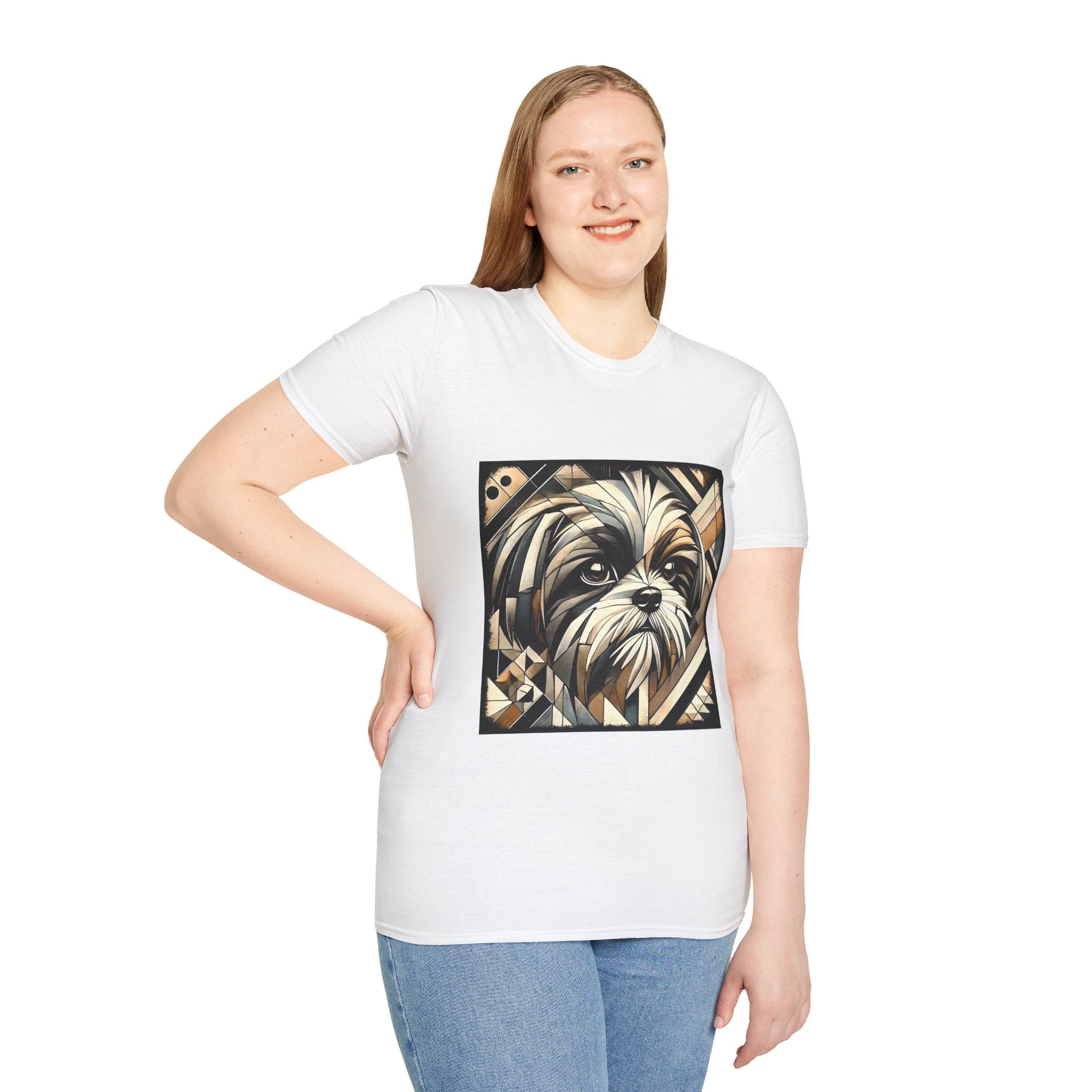 Shih Tzu Bold Geometric | Unisex Dog T-Shirt