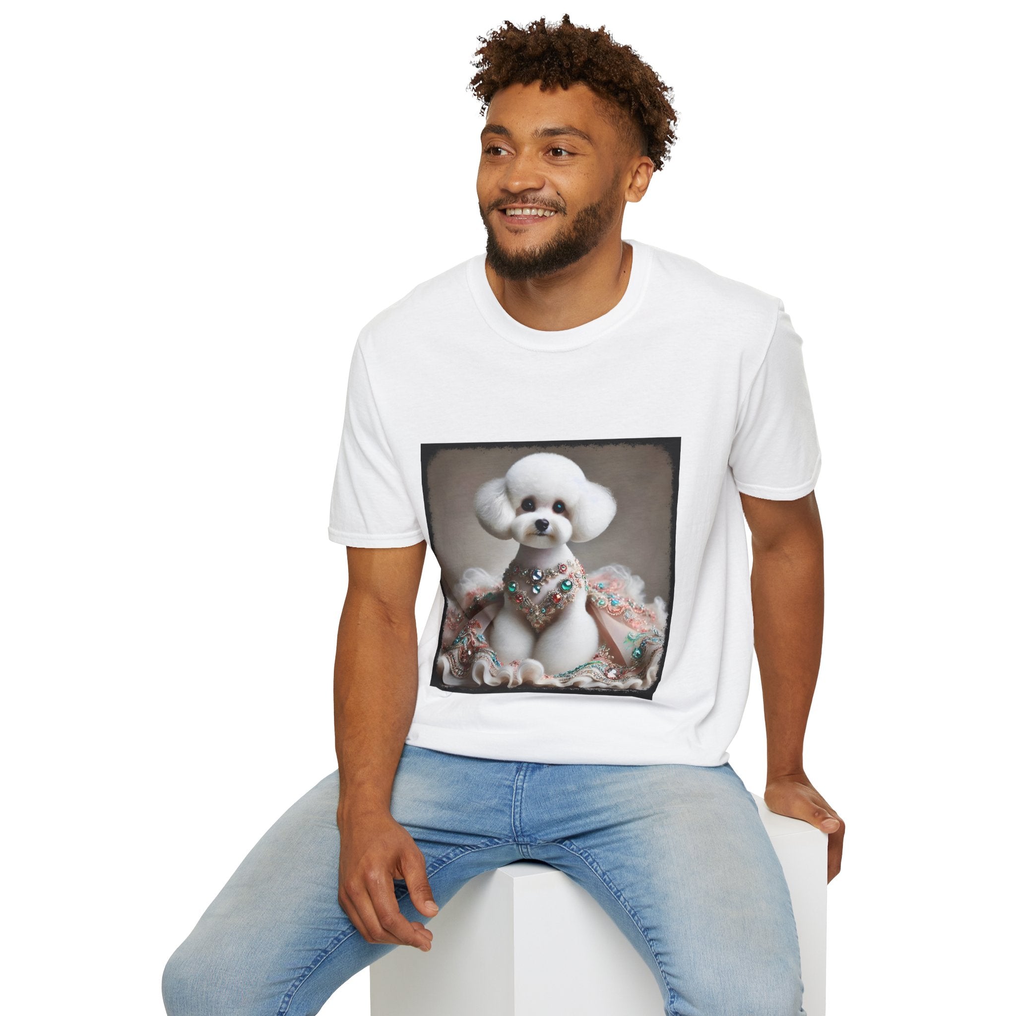 Bichon Frise Jeweled Beauty | Unisex Dog T-Shirt