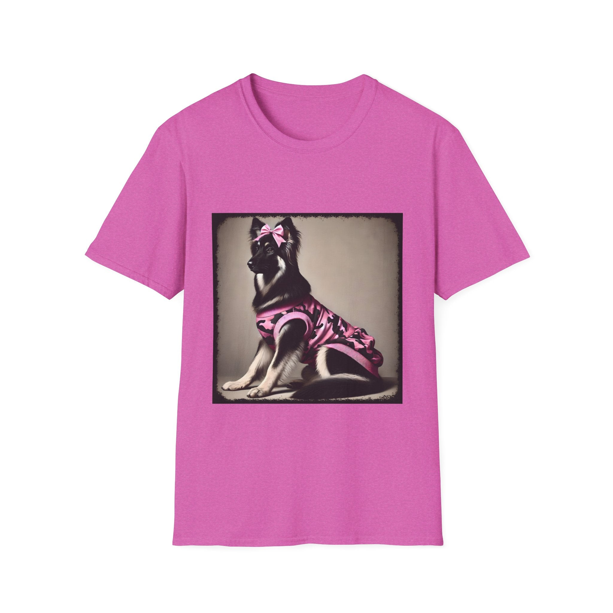 German Shepherd Pink Camo Cutie | Unisex Dog T-Shirt