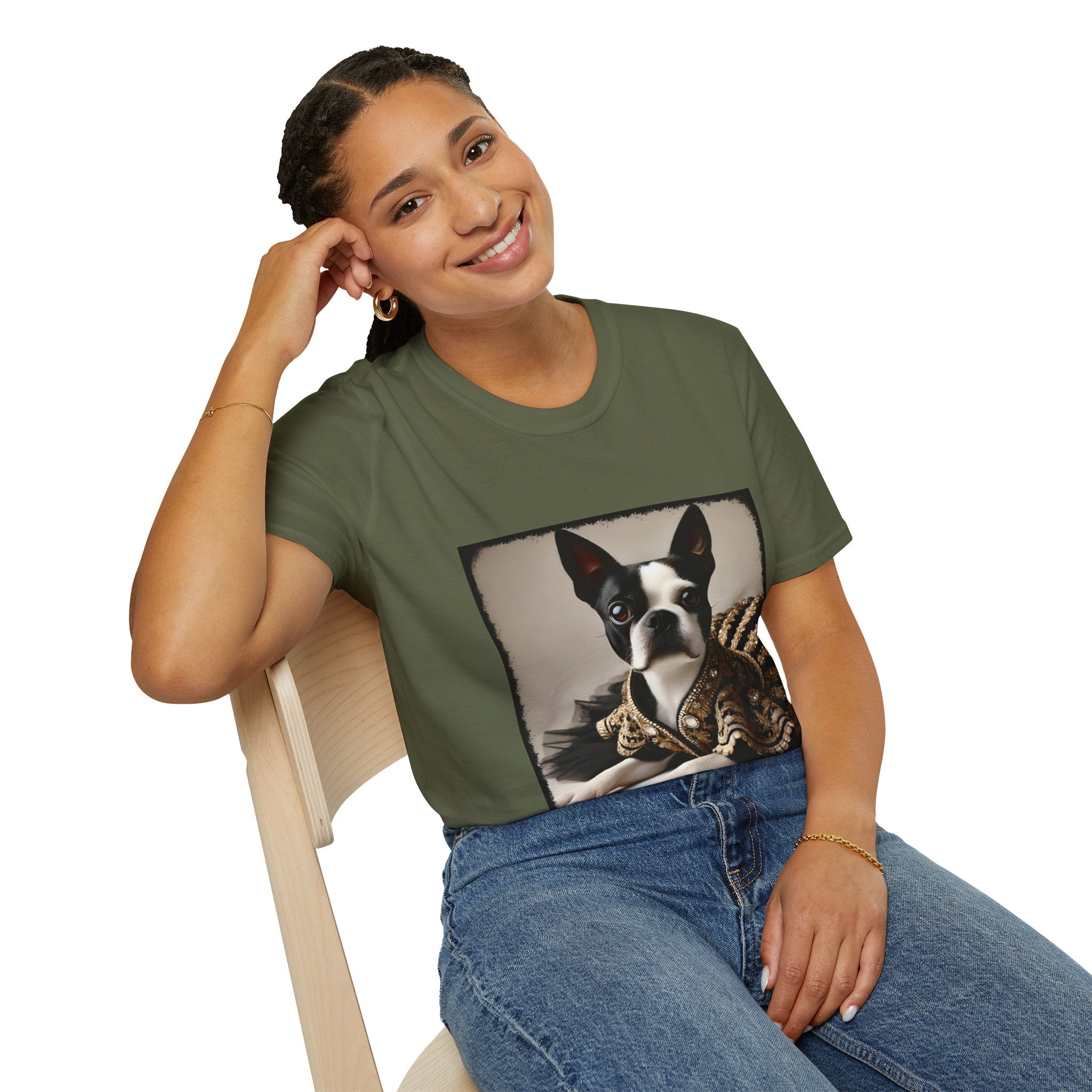 Boston Terrier Brocade Babe | Unisex Dog T-Shirt
