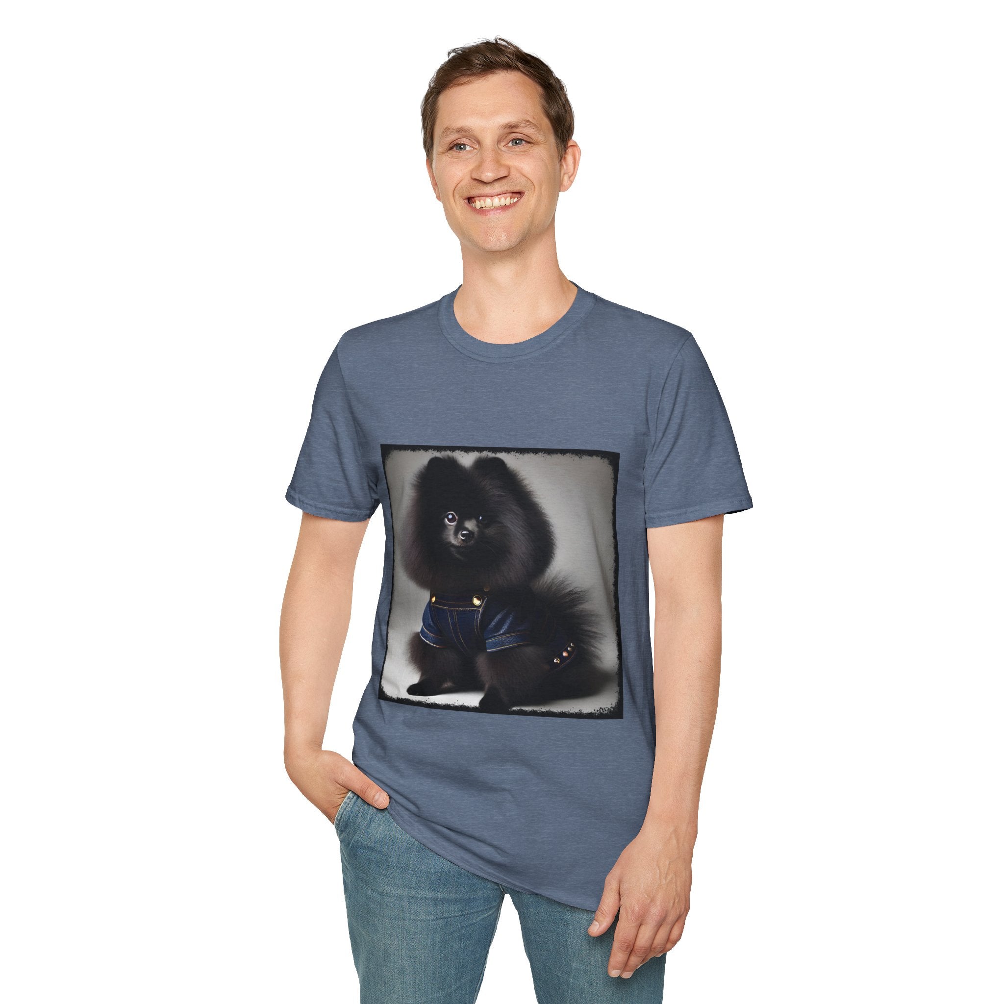 Pomeranian Denim Doll | Unisex Dog T-Shirt