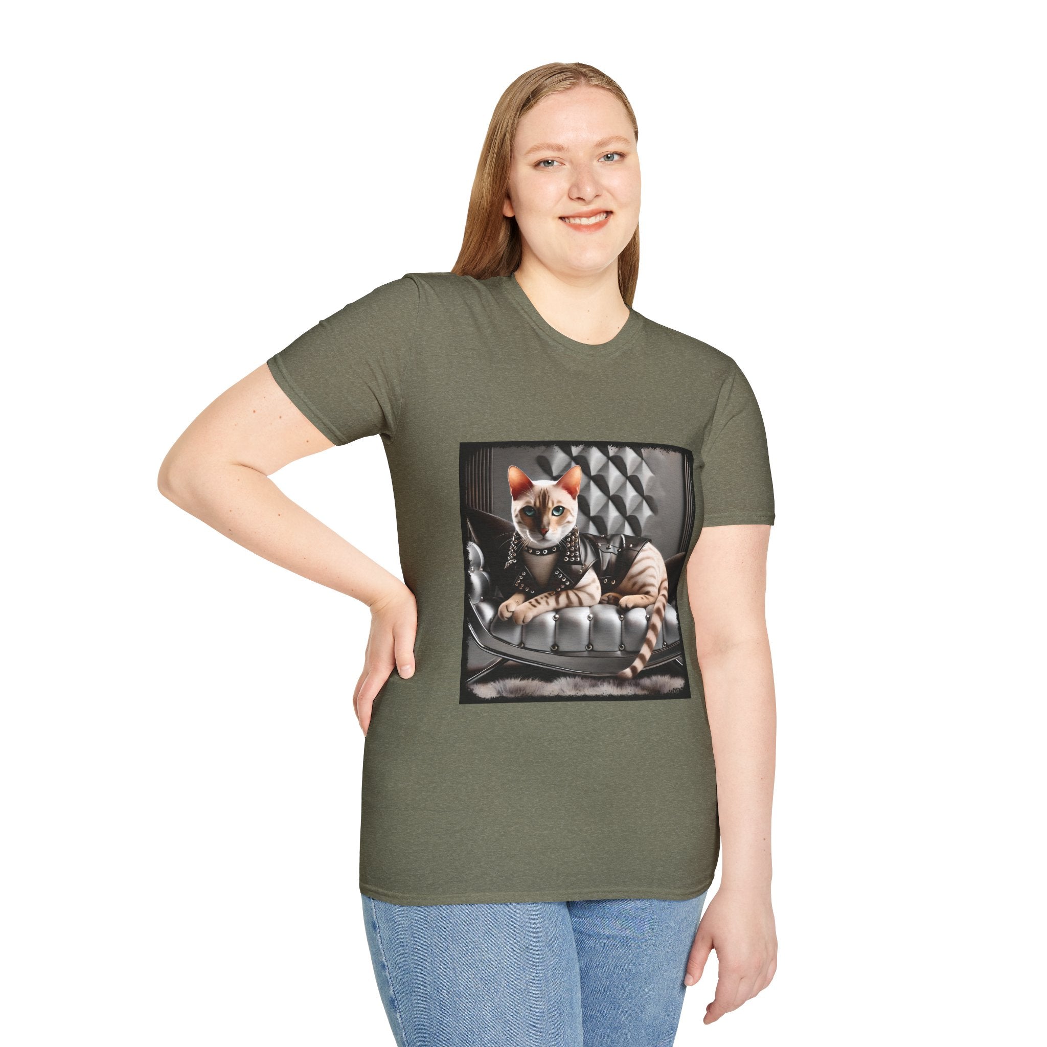 Bengal Cat Leather Lady | Unisex Cat T-Shirt