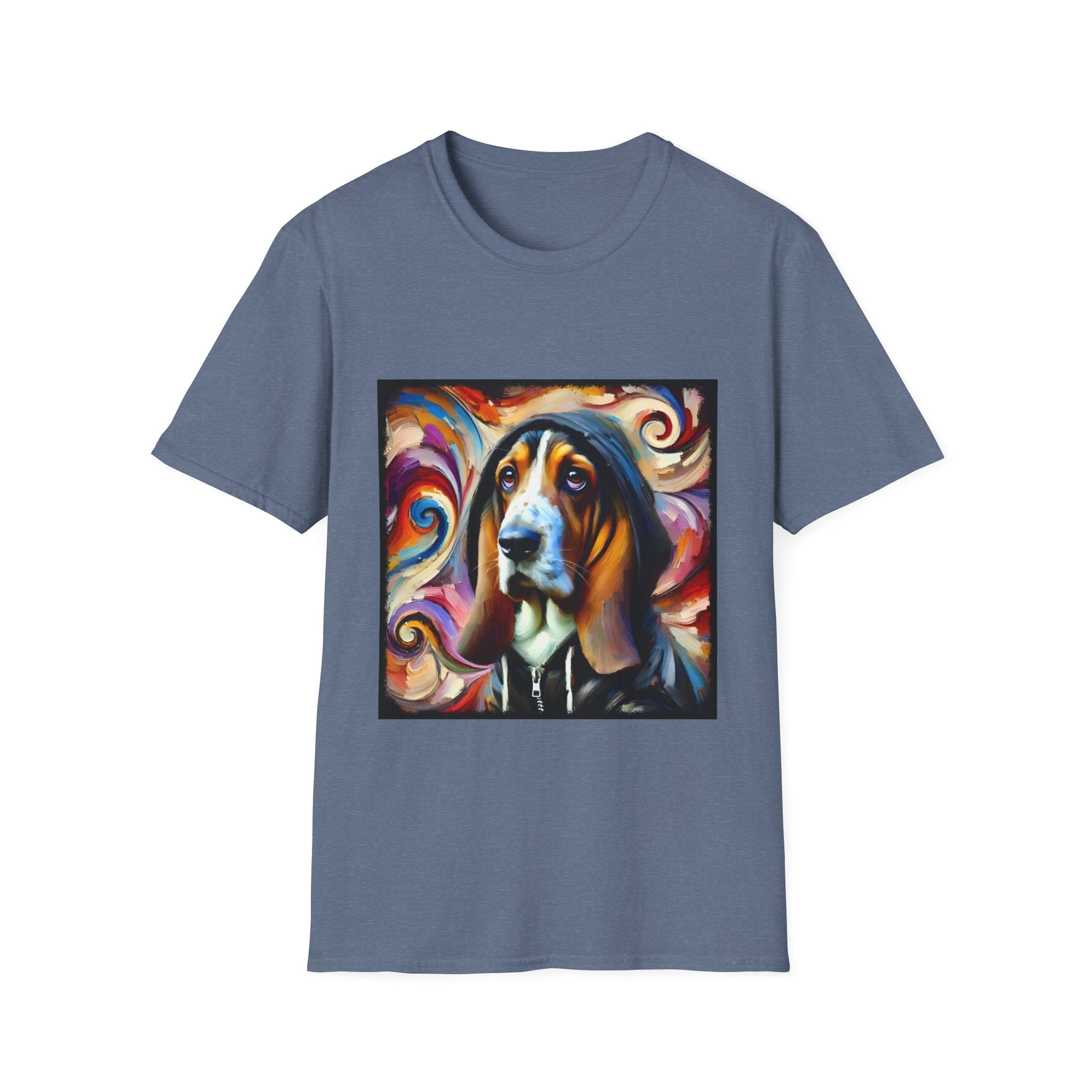 Basset Hound Hoodie Swirl | Unisex Dog T-Shirt