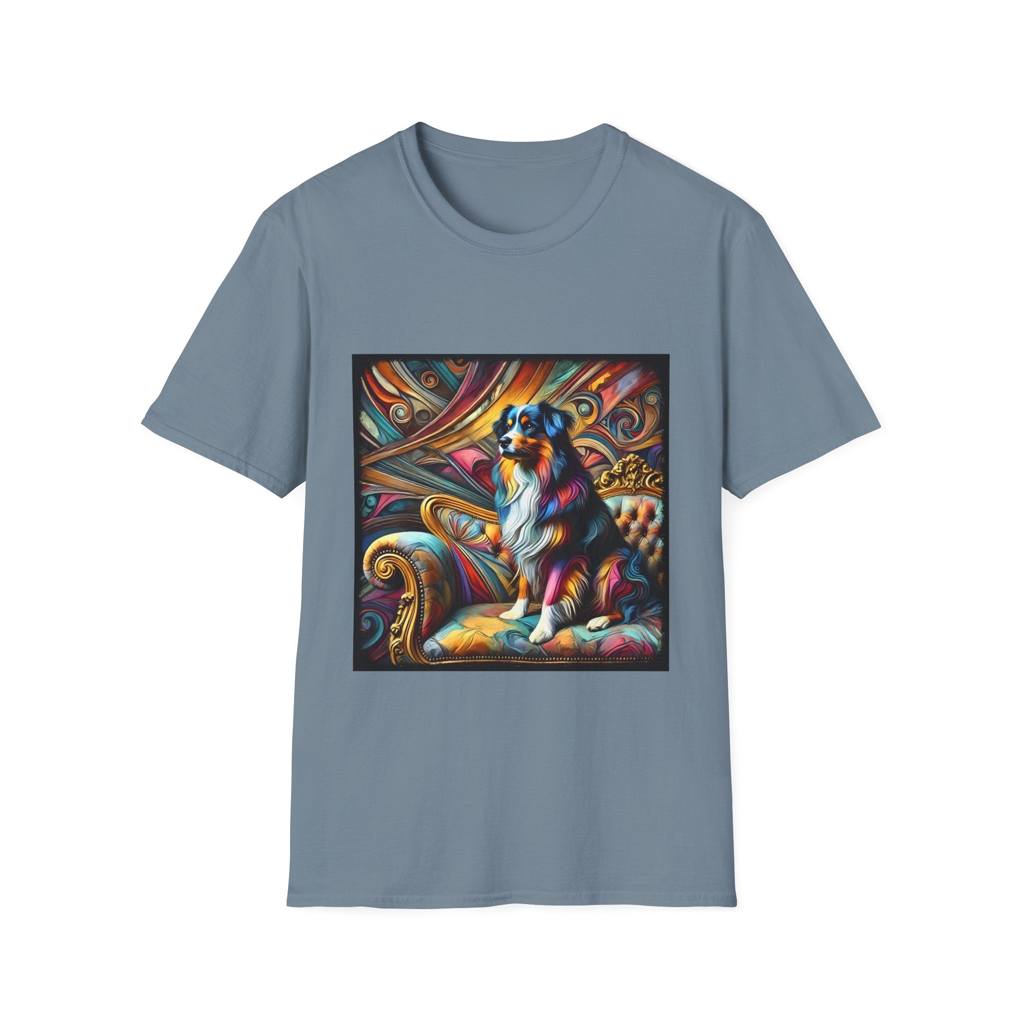 Australian Shepherd Vivd Swirl | Unisex Dog T-Shirt