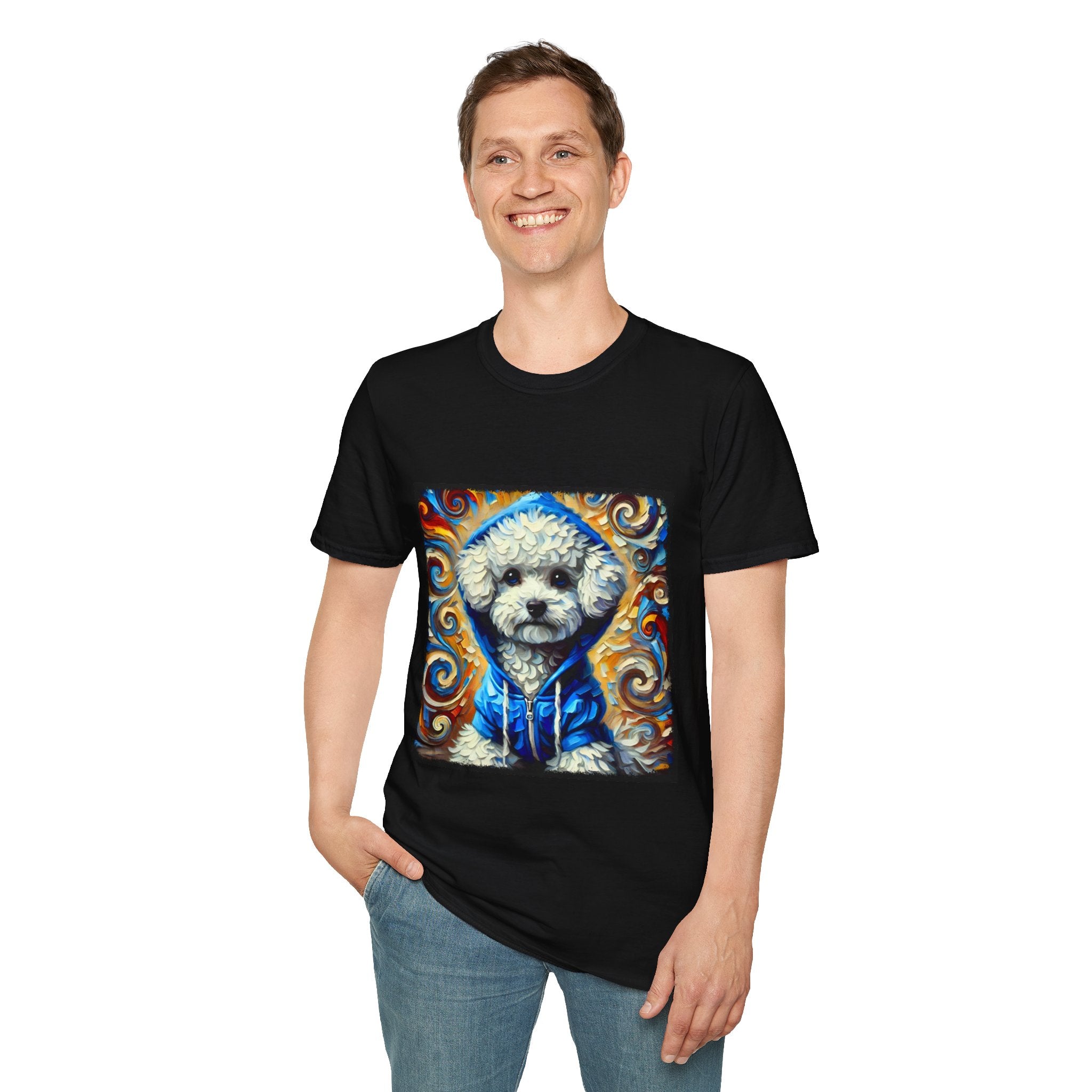 Bichon Frise Hoodie Swirl | Unisex Dog T-Shirt