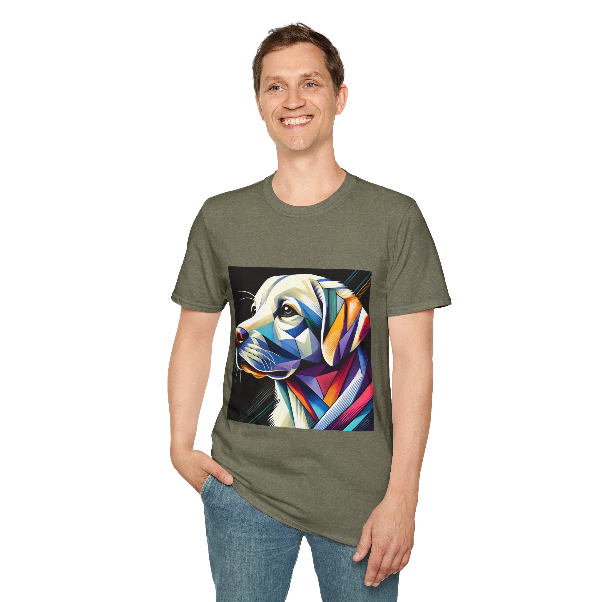 Labrador Retriever Multicolor Geometric | Unisex Dog T-Shirt